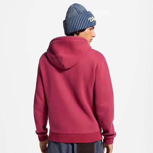 Needle-Punched Signature Zipped Hoodie – Vista No Corpo (Detalhe)