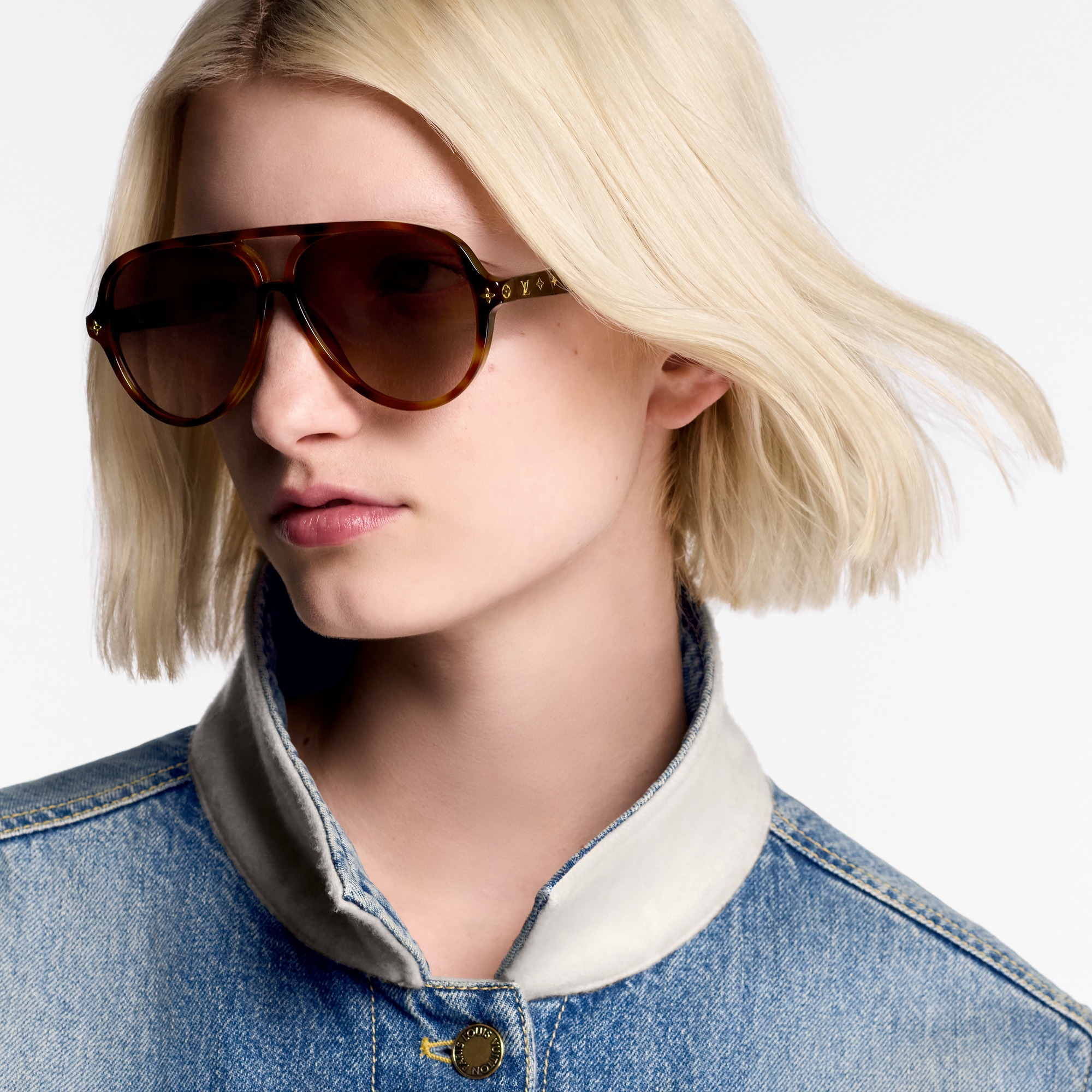 S00 Acessórios Óculos de Sol Óculos de Sol Aviador My Monogram Fame | Louis Vuitton ® (Zoom no Produto)