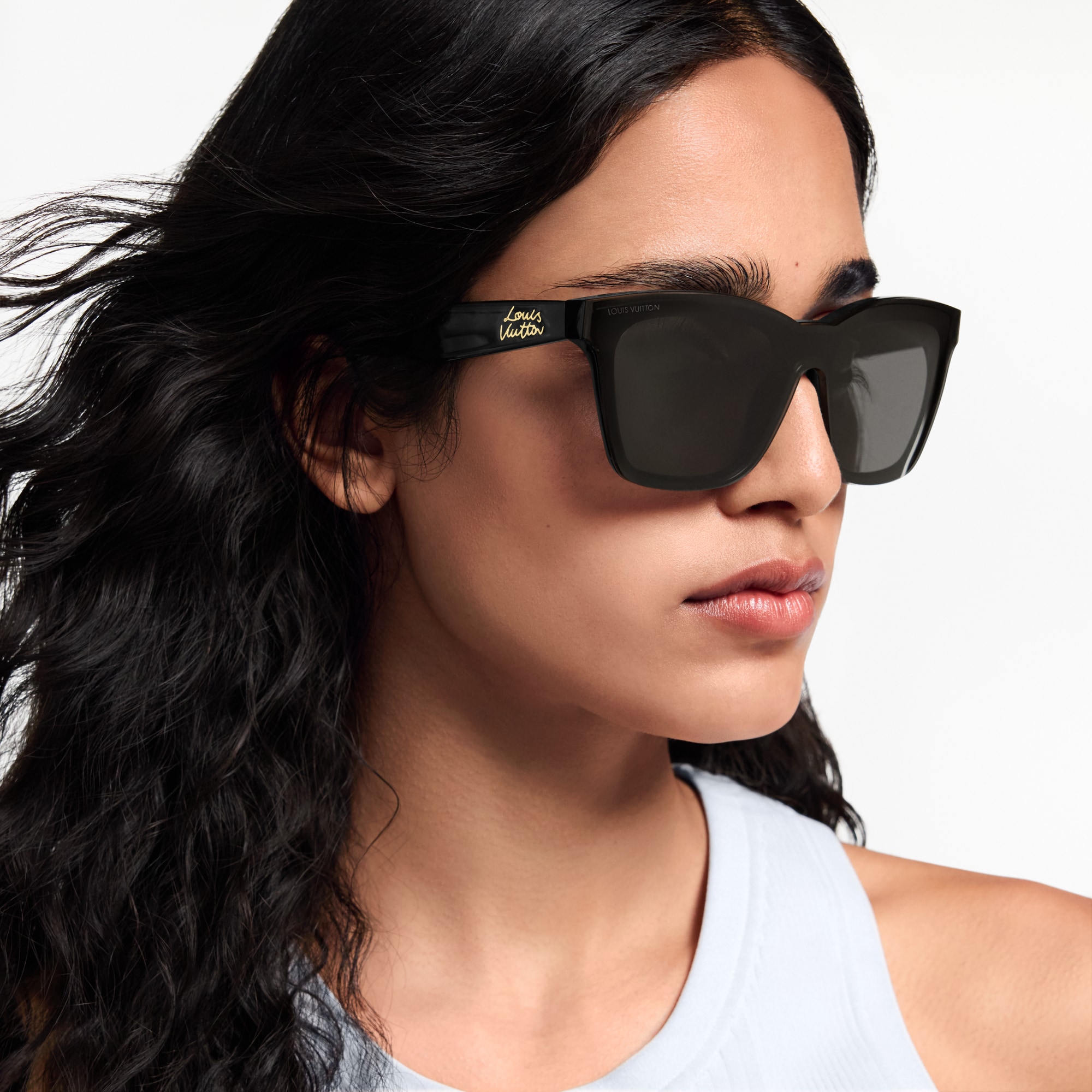 S00 Acessórios Óculos de Sol Óculos de Sol Quadrados LV Script | Louis Vuitton ® (Zoom no Produto)