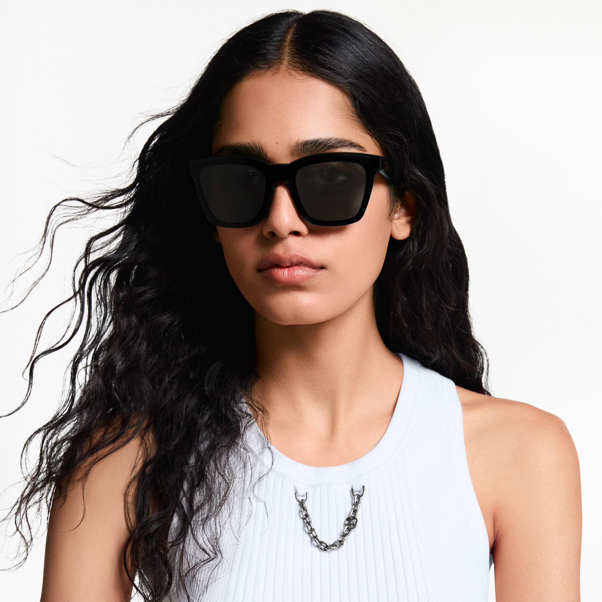 S00 Acessórios Óculos de Sol Óculos de Sol Quadrados LV Script | Louis Vuitton ® (Zoom no Produto)