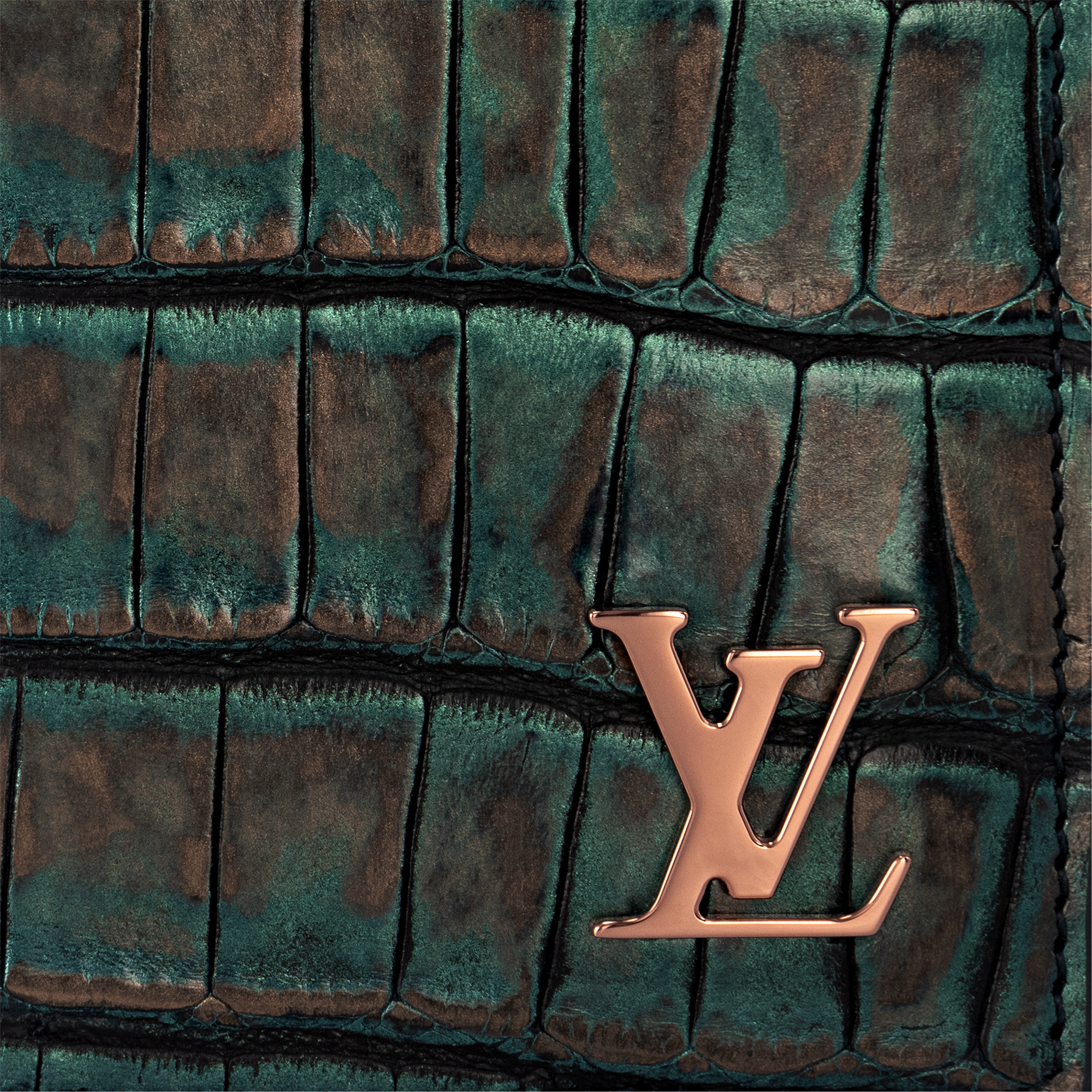 Crocodilien Mat Carteiras Carteiras em Couro Exótico Organizador de Bolso | Louis Vuitton ® (Zoom no Produto)