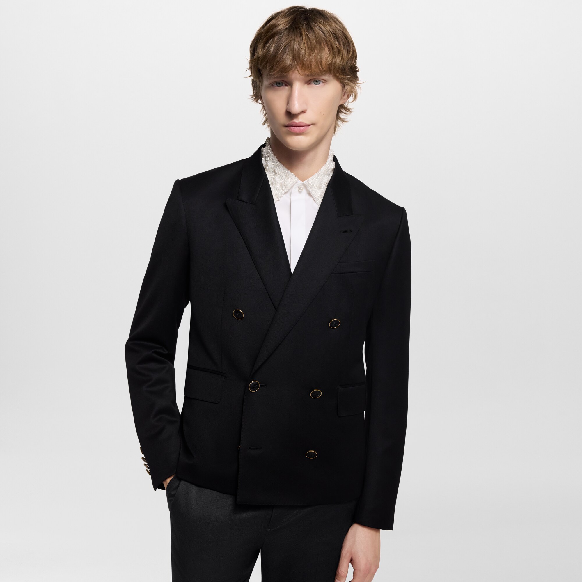  Ready-to-Wear Blazers e Jaquetas Paletó Trespassado Cropped | Louis Vuitton ® (Zoom no Produto)