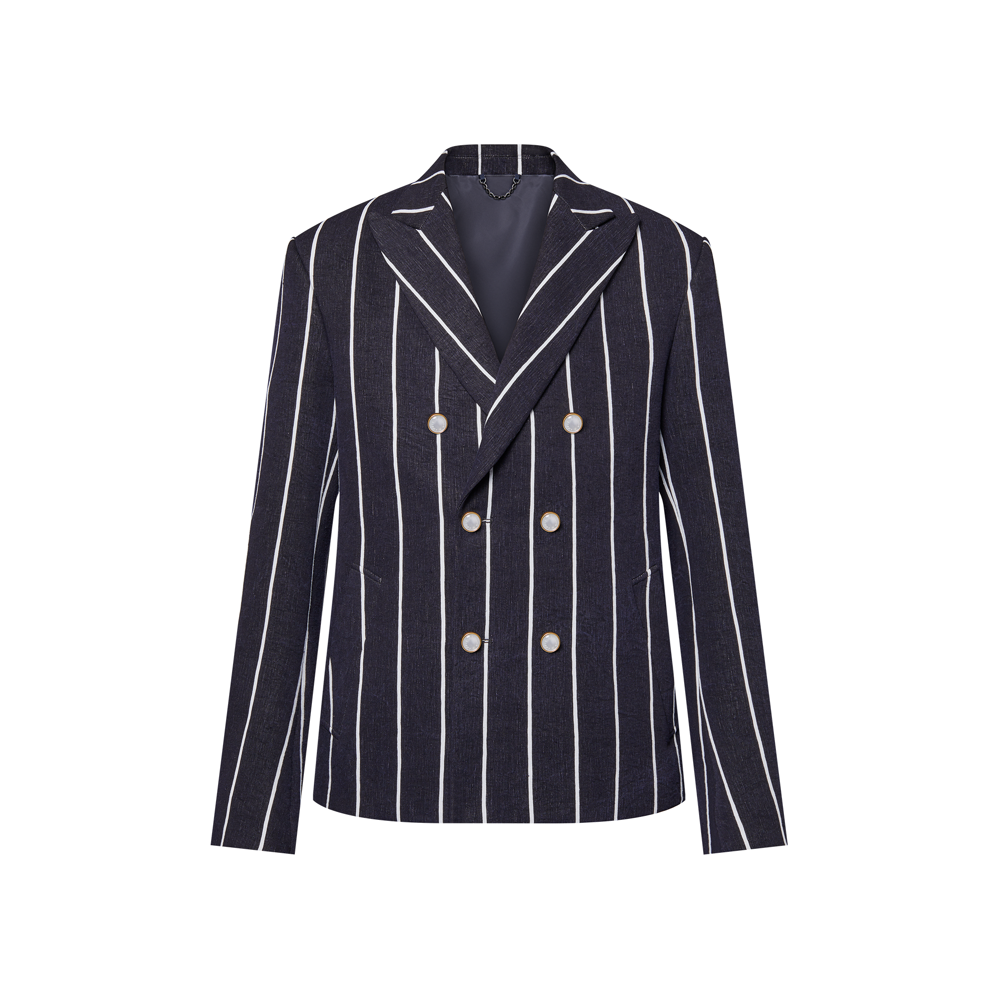  Discontinued Product Obs 12 Paletó Trespassado de Alfaiataria em Mescla de Linho e Algodão | Louis Vuitton ® (Zoom no Produto)