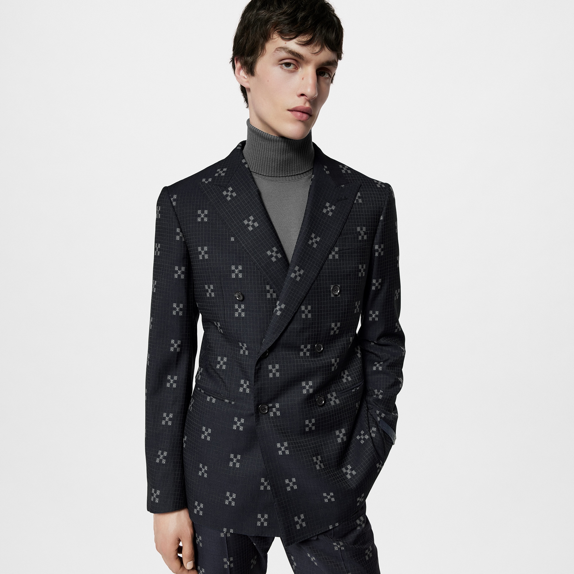  Discontinued Product Obs 14 Paletó Trespassado Pont Neuf em Lã | Louis Vuitton ® (Zoom no Produto)