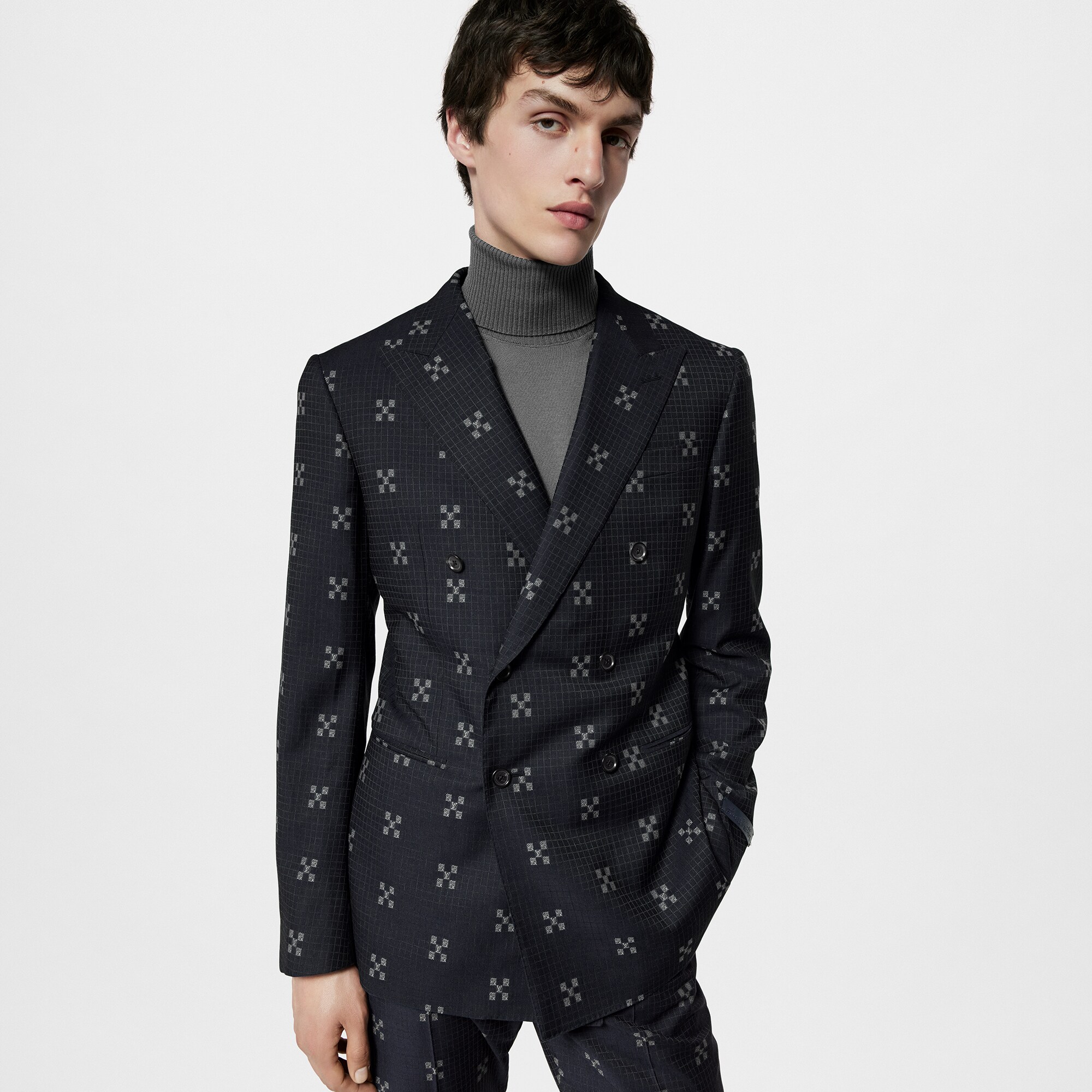  Discontinued Product Obs 14 Paletó Trespassado Pont Neuf em Lã | Louis Vuitton ® (Zoom no Produto)