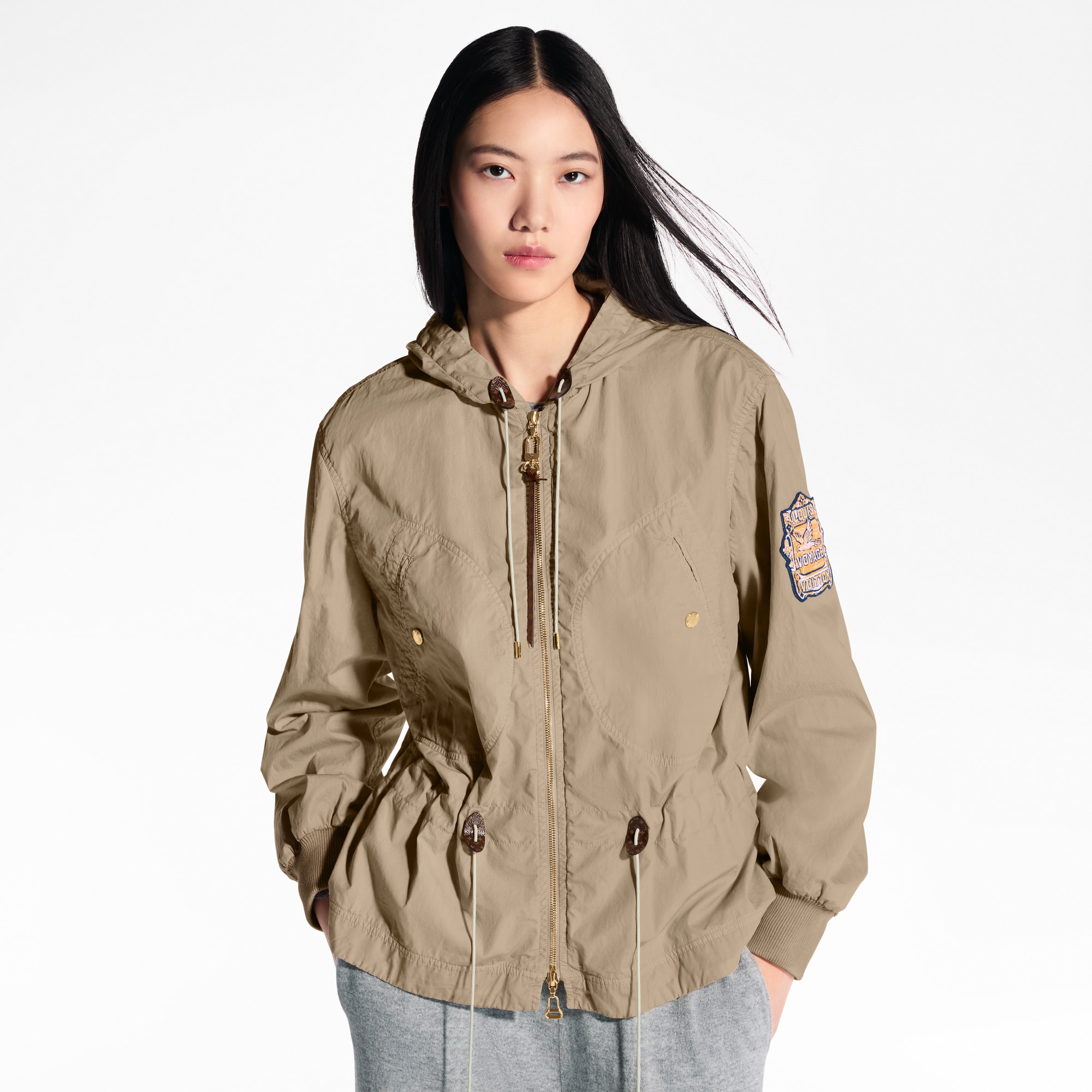  Ready-to-Wear Casacos e Jaquetas Parka com Efeito de Camurça e Peplum | Louis Vuitton ® (Zoom no Produto)