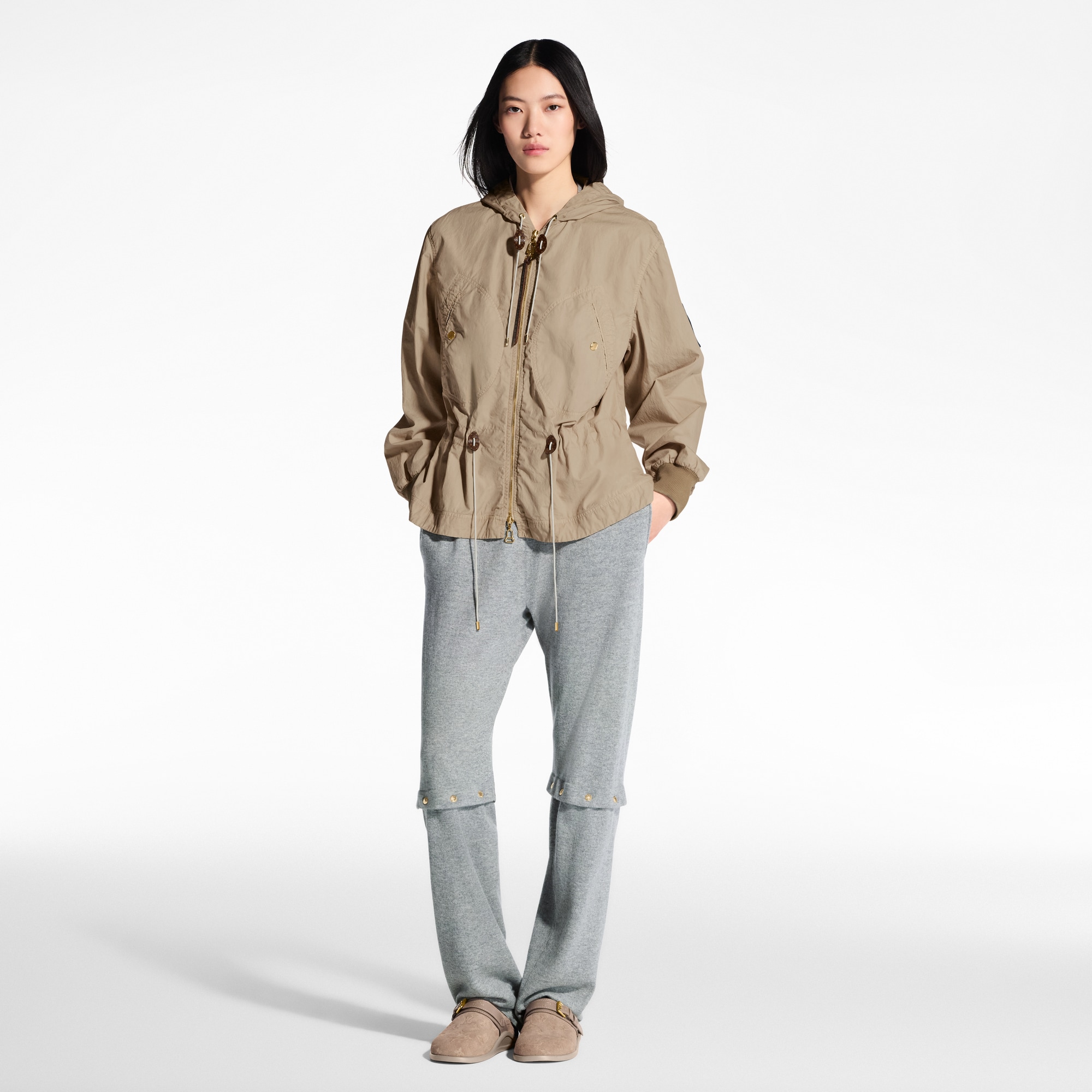  Ready-to-Wear Casacos e Jaquetas Parka com Efeito de Camurça e Peplum | Louis Vuitton ® (Zoom no Produto)