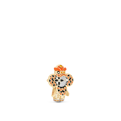 Categorias Colares e Pingentes Pingente Vivienne Lion Dance Laranja Esmaltado em Ouros Amarelo e Branco com Diamantes e Pedras Coloridas | Louis Vuitton ® (Zoom no Produto)
