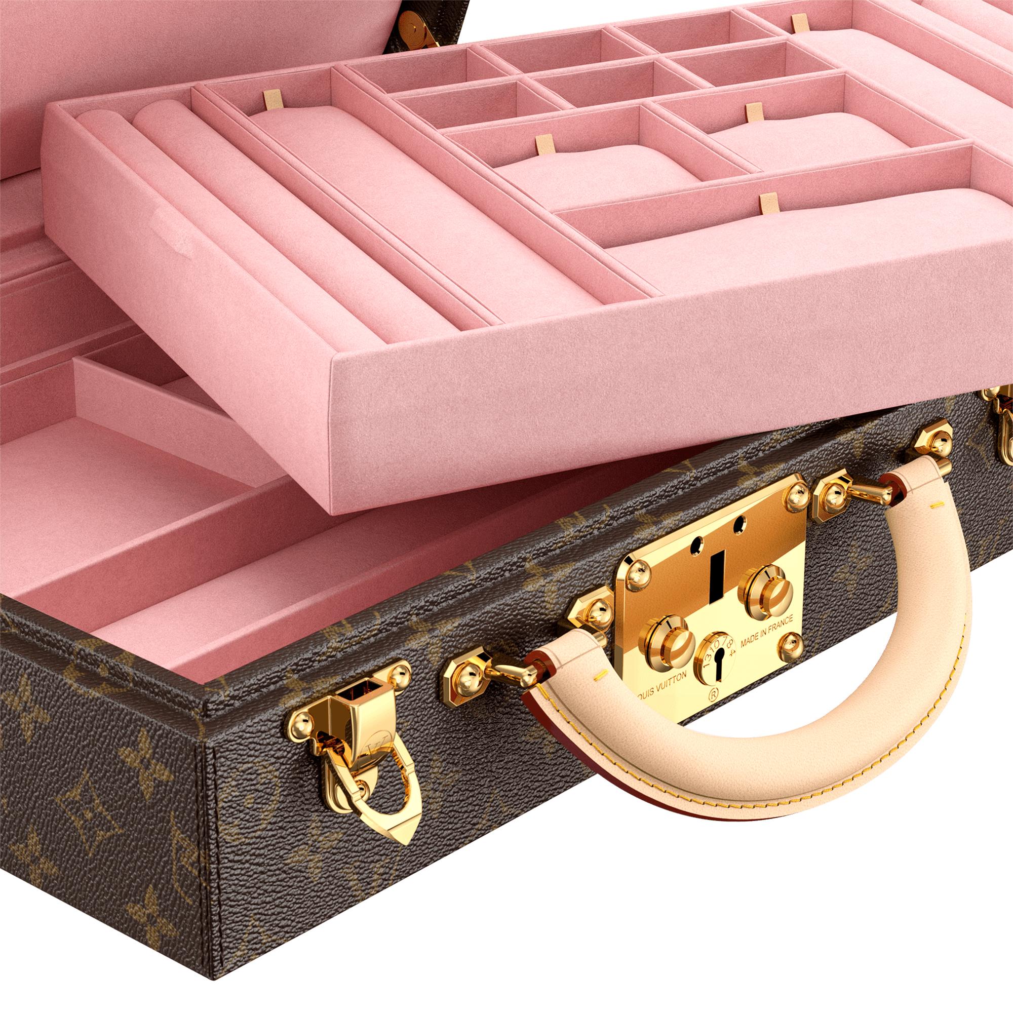 Monogram Viagem Malas Rígidas Porta-joias Rose Ballerine | Louis Vuitton ® (Zoom no Produto)