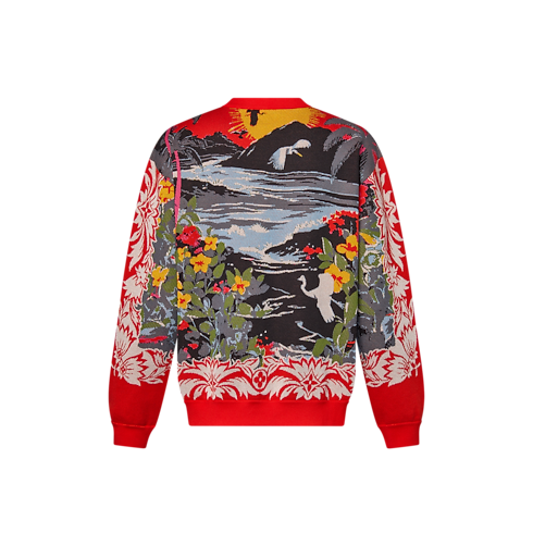 Discontinued Product Obs 12 Pulôver de Algodão com Jacquard | Louis Vuitton ® (Zoom no Produto)