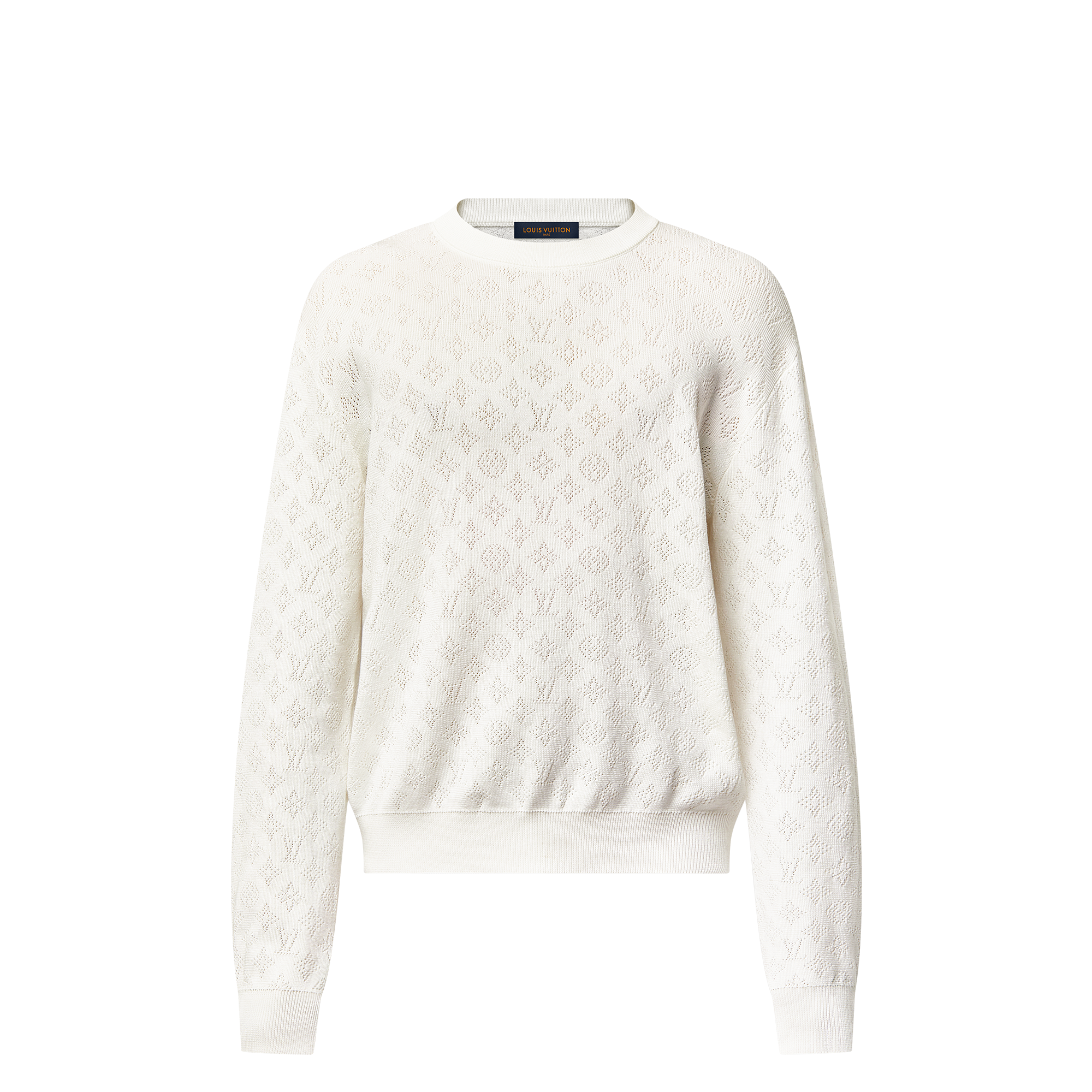  Ready-to-Wear Todas as Roupas Pulôver de Algodão com Monogram Perfurado | Louis Vuitton ® (Zoom no Produto)