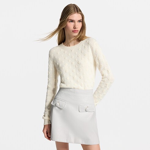 Ready-to-Wear Tricot Pulôver de Tricô com Monogram 3D | Louis Vuitton ® (Zoom no Produto)