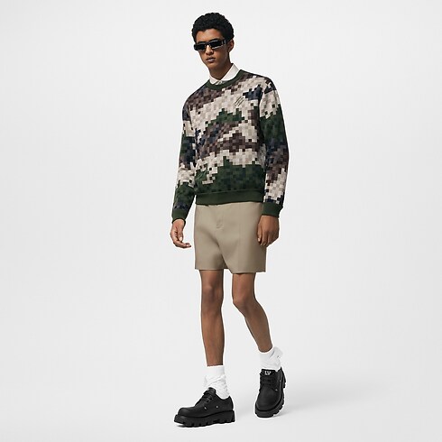 Ready-to-Wear Todas as Roupas Pulôver em Jacquard de Algodão Damier | Louis Vuitton ® (Zoom no Produto)