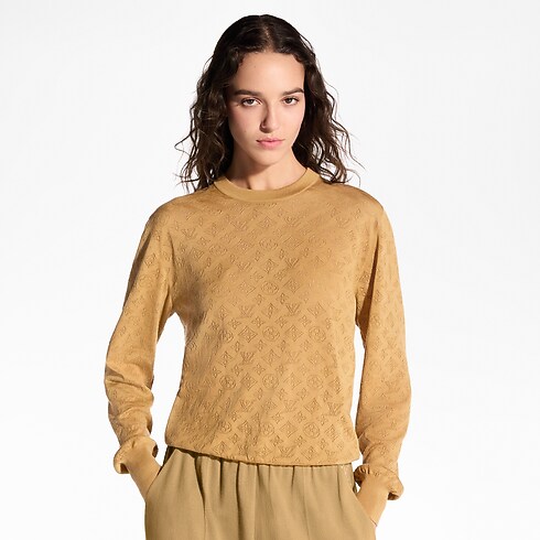 Ready-to-Wear Tricot Pulôver em Mahina Monogram | Louis Vuitton ® (Zoom no Produto)