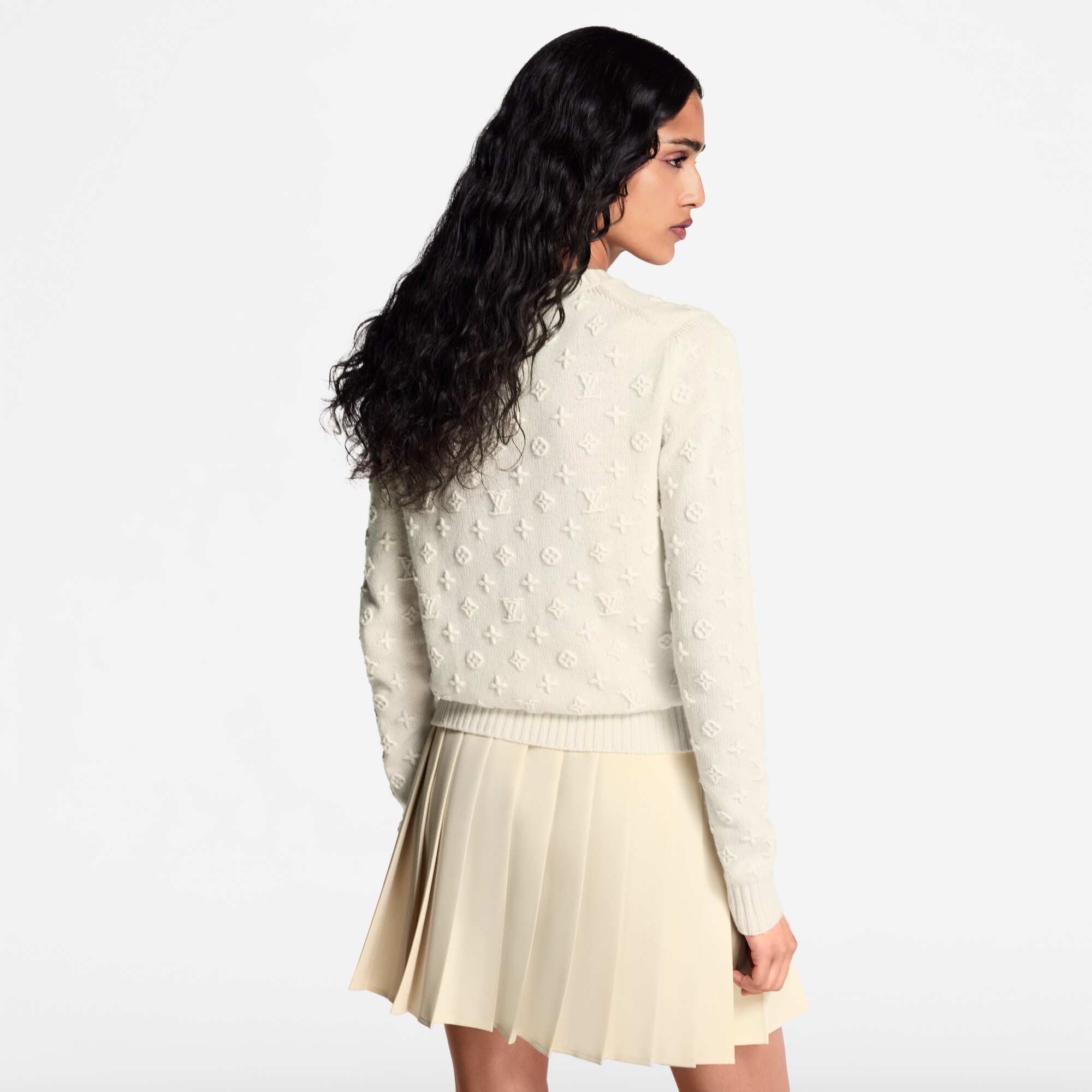  Ready-to-Wear Tricot Pulôver em Malha Monogram 3D | Louis Vuitton ® (Zoom no Produto)