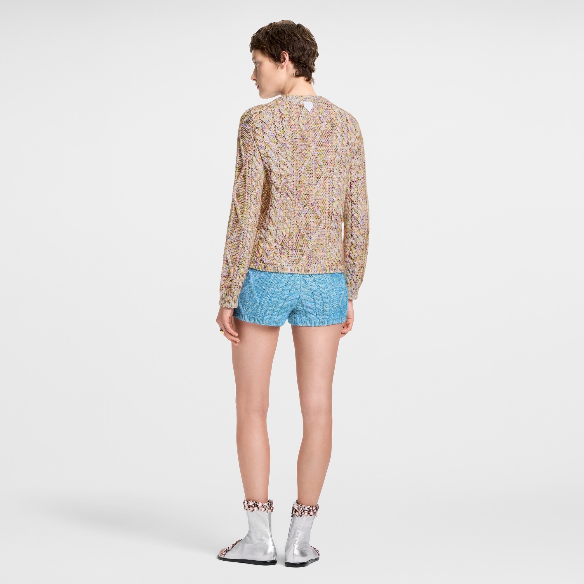  Ready-to-Wear Tricot Pulôver Frontal de Flores em Tricô | Louis Vuitton ® (Zoom no Produto)