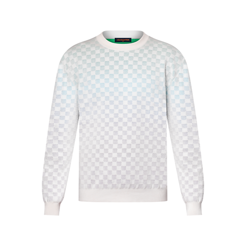 Ready-to-Wear Malhas e Moletons Pulôver Jacquard Damier Degradé | Louis Vuitton ® (Zoom no Produto)