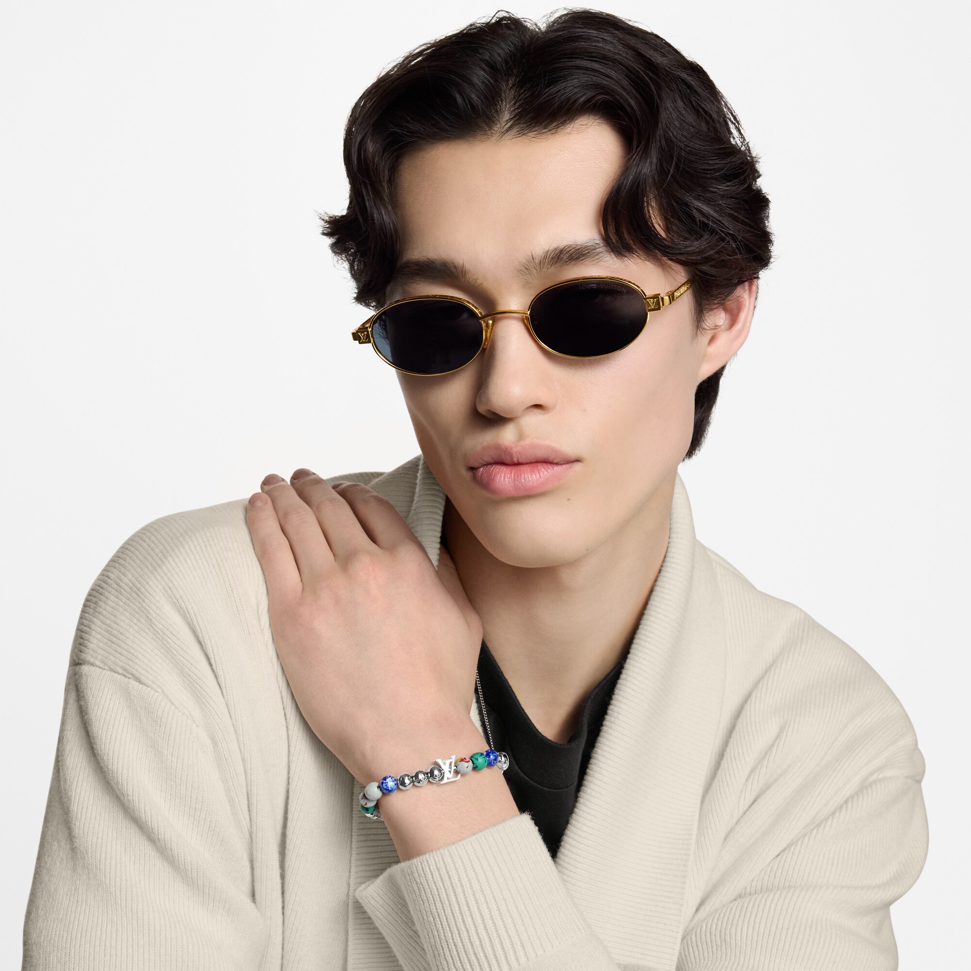 S00 Fashion Jewelry Pulseiras Pulseira Monogram de Contas Recicladas | Louis Vuitton ® (Zoom no Produto)