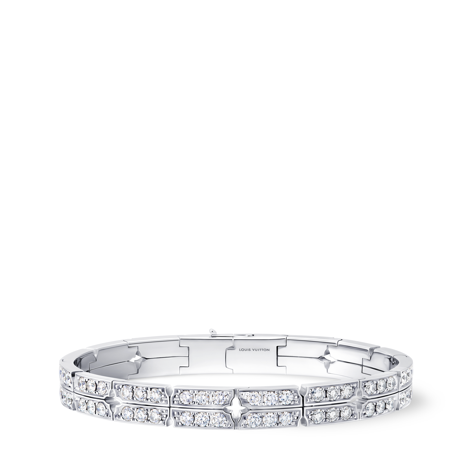  Categorias Pulseiras Pulseira Tumbler em Ouro Branco e Diamantes | Louis Vuitton ® (Zoom no Produto)