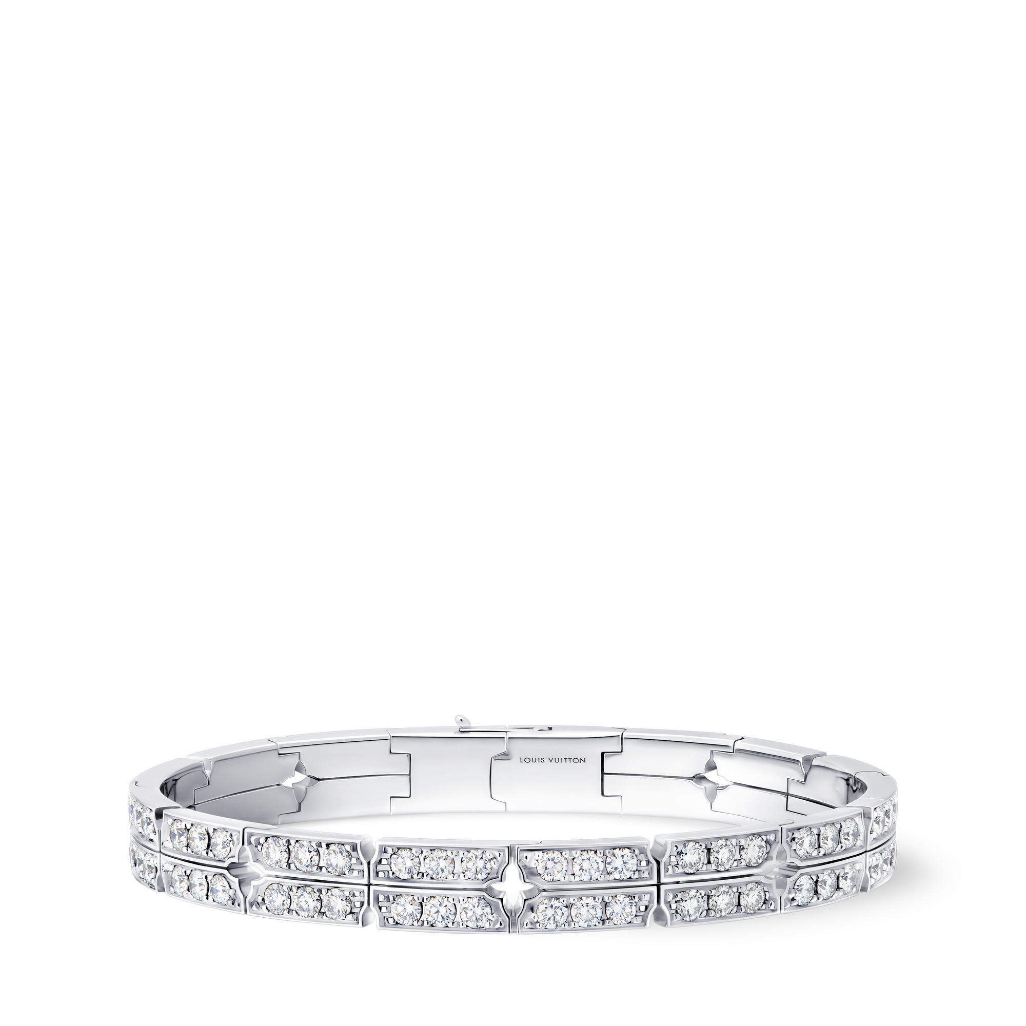  Categorias Pulseiras Pulseira Tumbler em Ouro Branco e Diamantes | Louis Vuitton ® (Zoom no Produto)