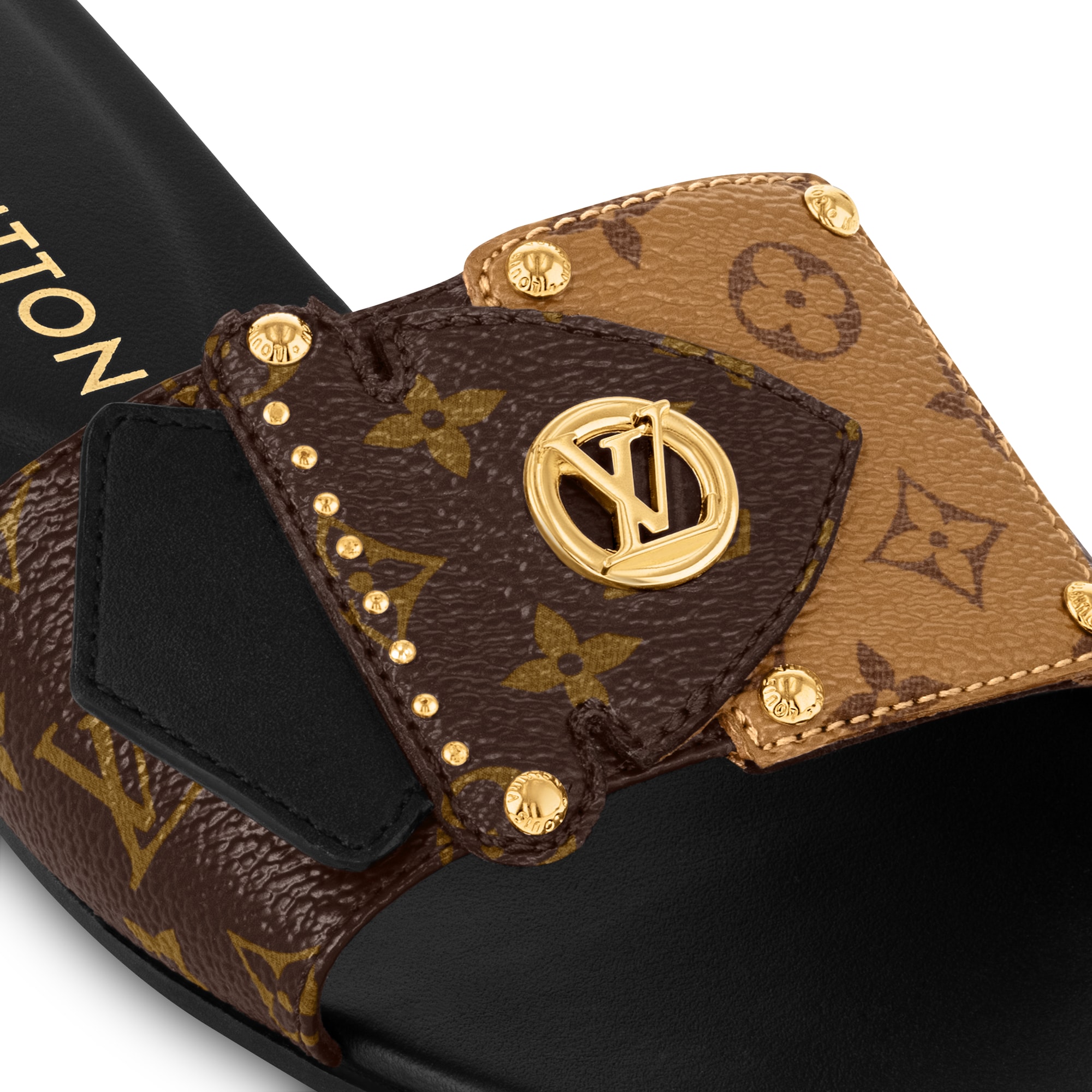  Sapatos Mules e Chinelos Rasteirinha LV Frame | Louis Vuitton ® (Zoom no Produto)