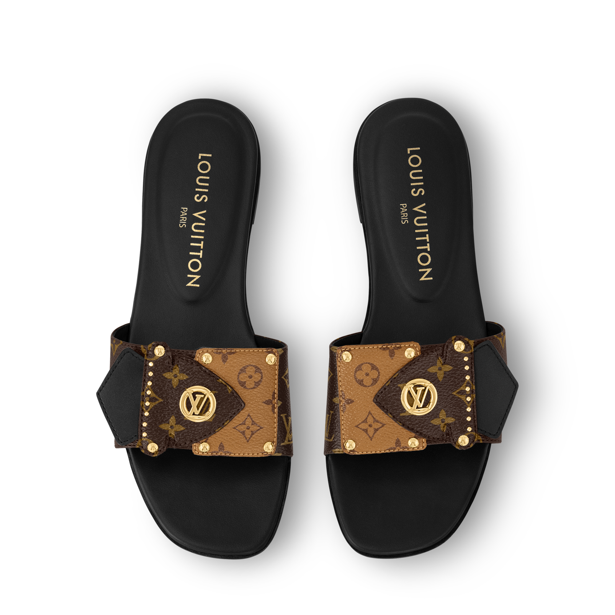  Sapatos Mules e Chinelos Rasteirinha LV Frame | Louis Vuitton ® (Zoom no Produto)