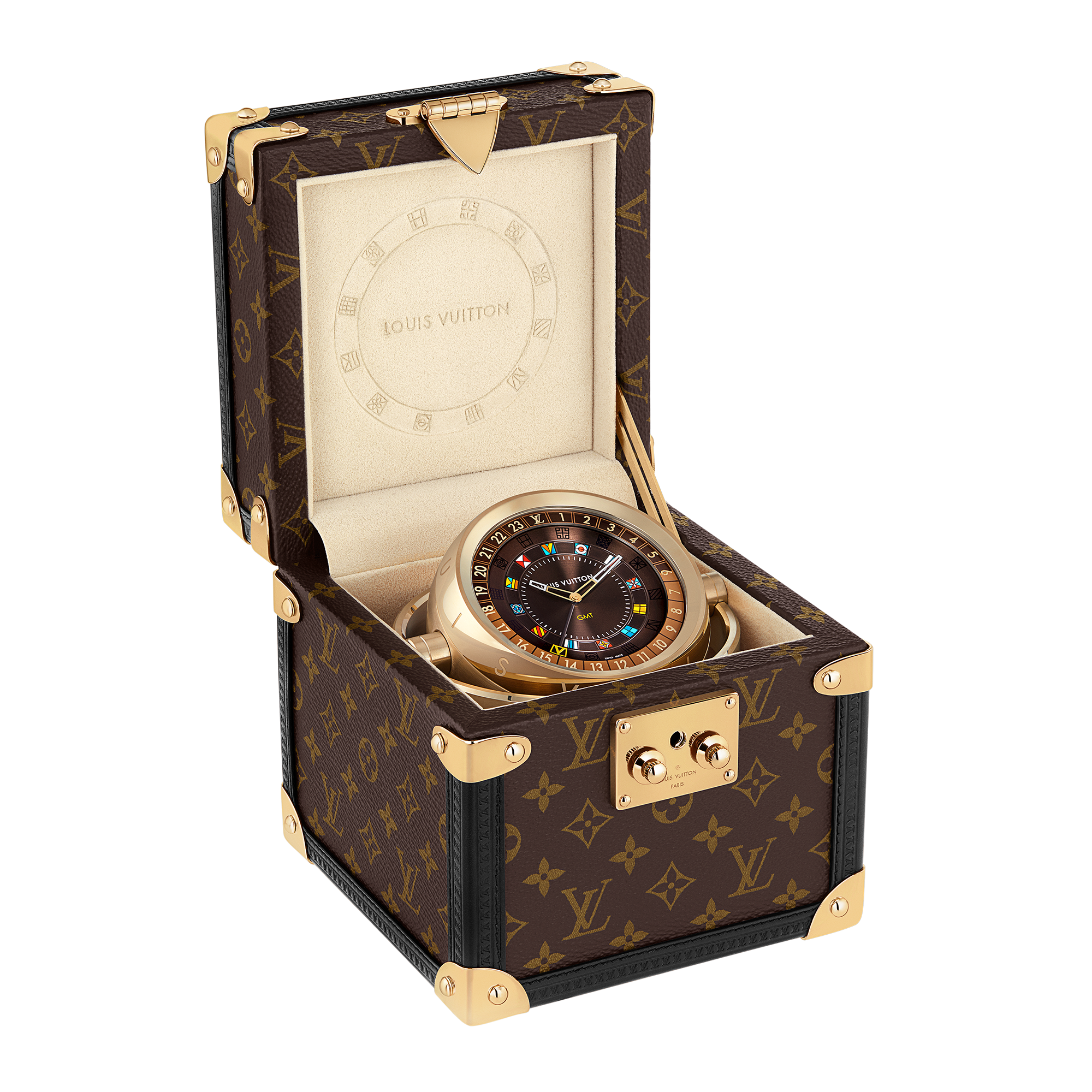  Todos os Relógios } Relógio de Mesa Trunk | Louis Vuitton ® (Zoom no Produto)