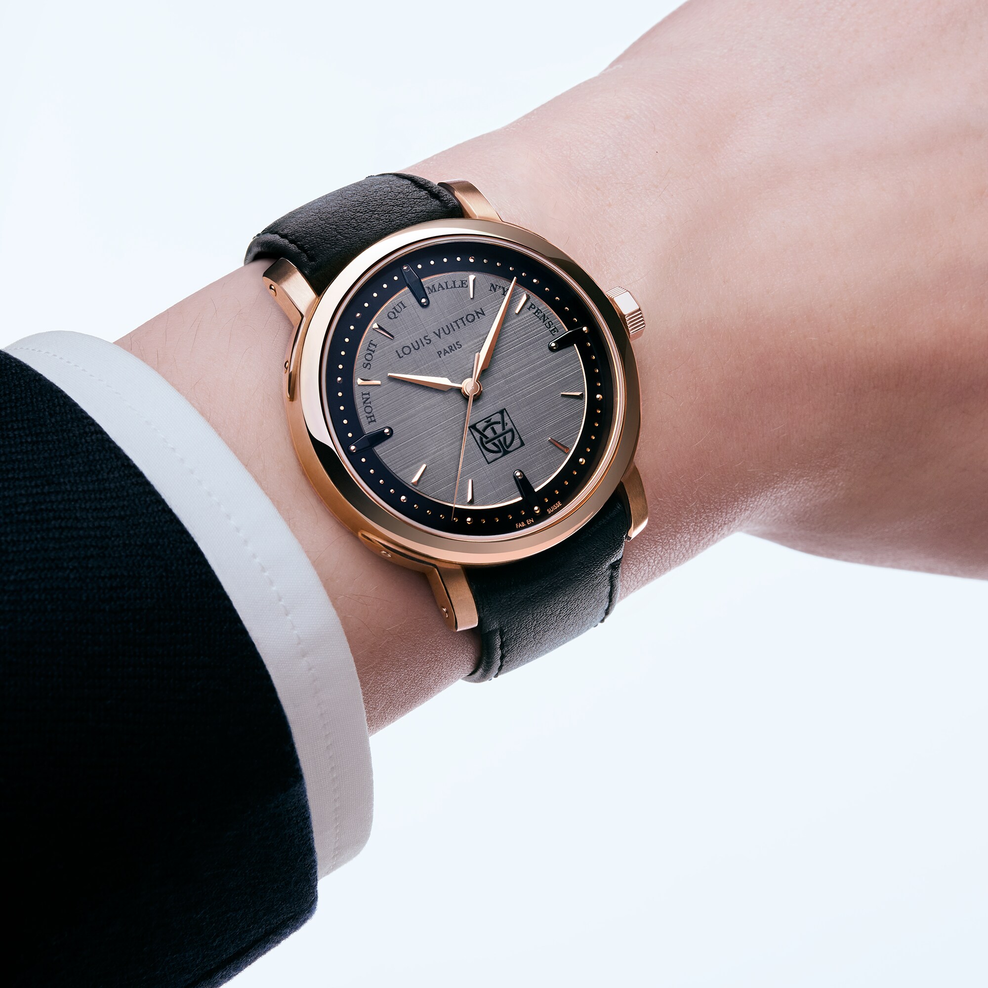  Todos os Relógios } Relógio Louis Vuitton Escale, Movimento Automático, 39 mm, Ouro Rosa | Louis Vuitton ® (Zoom no Produto)