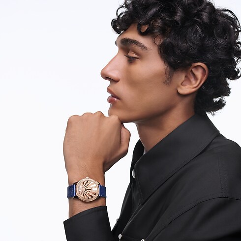Todos os Relógios } Relógio Tambour Convergence, Movimento Automático, 37 mm, Ouro Rosa | Louis Vuitton ® (Zoom no Produto)