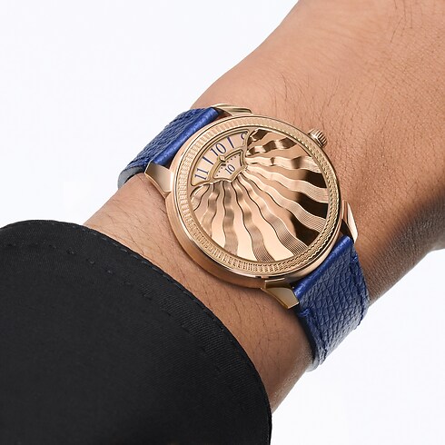 Todos os Relógios } Relógio Tambour Convergence, Movimento Automático, 37 mm, Ouro Rosa | Louis Vuitton ® (Zoom no Produto)