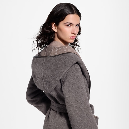 Ready-to-Wear Casacos e Jaquetas Reversible Hooded Wrap Coat | Louis Vuitton ® (Zoom no Produto)