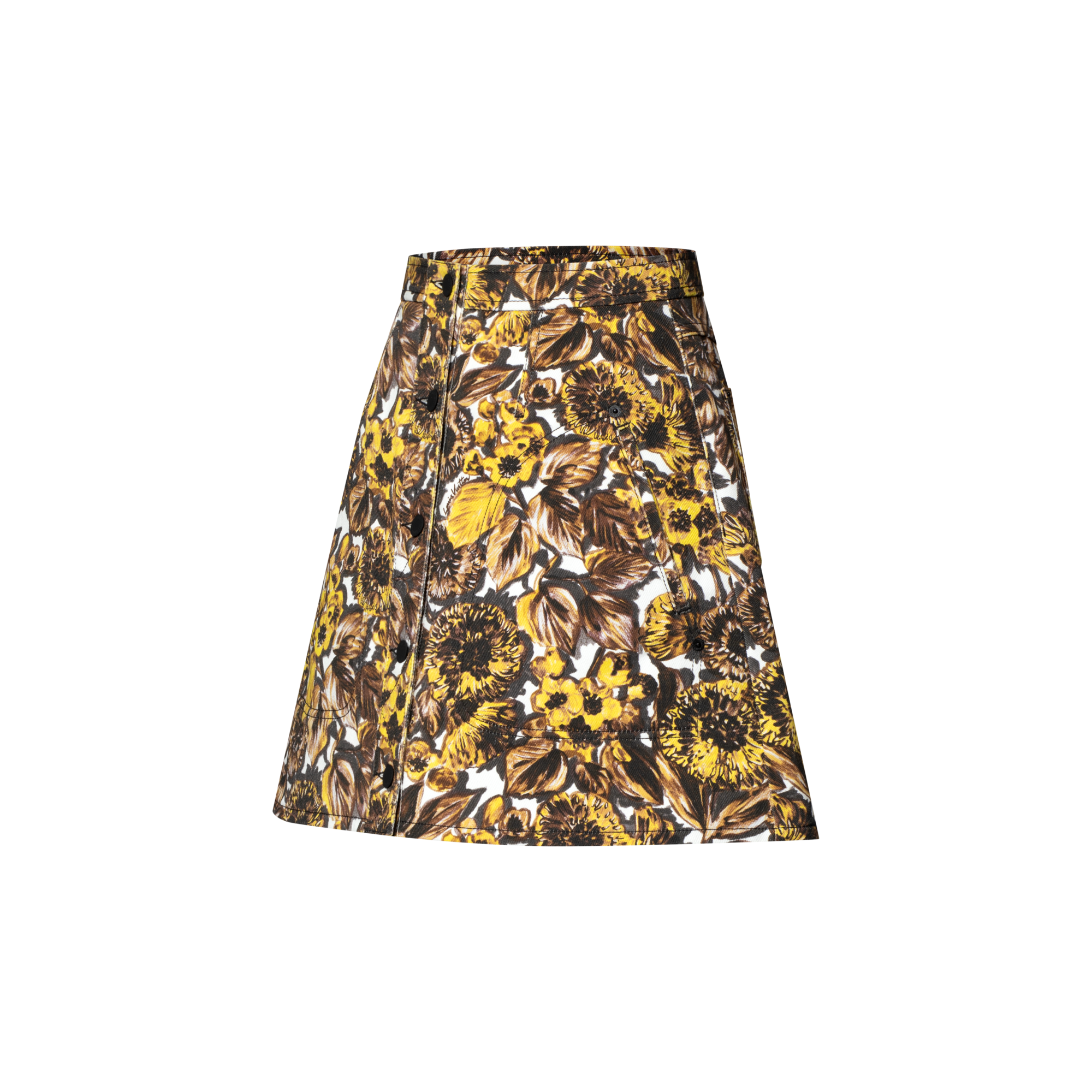  Ready-to-Wear Saias e Shorts Saia Floral com Botões | Louis Vuitton ® (Zoom no Produto)