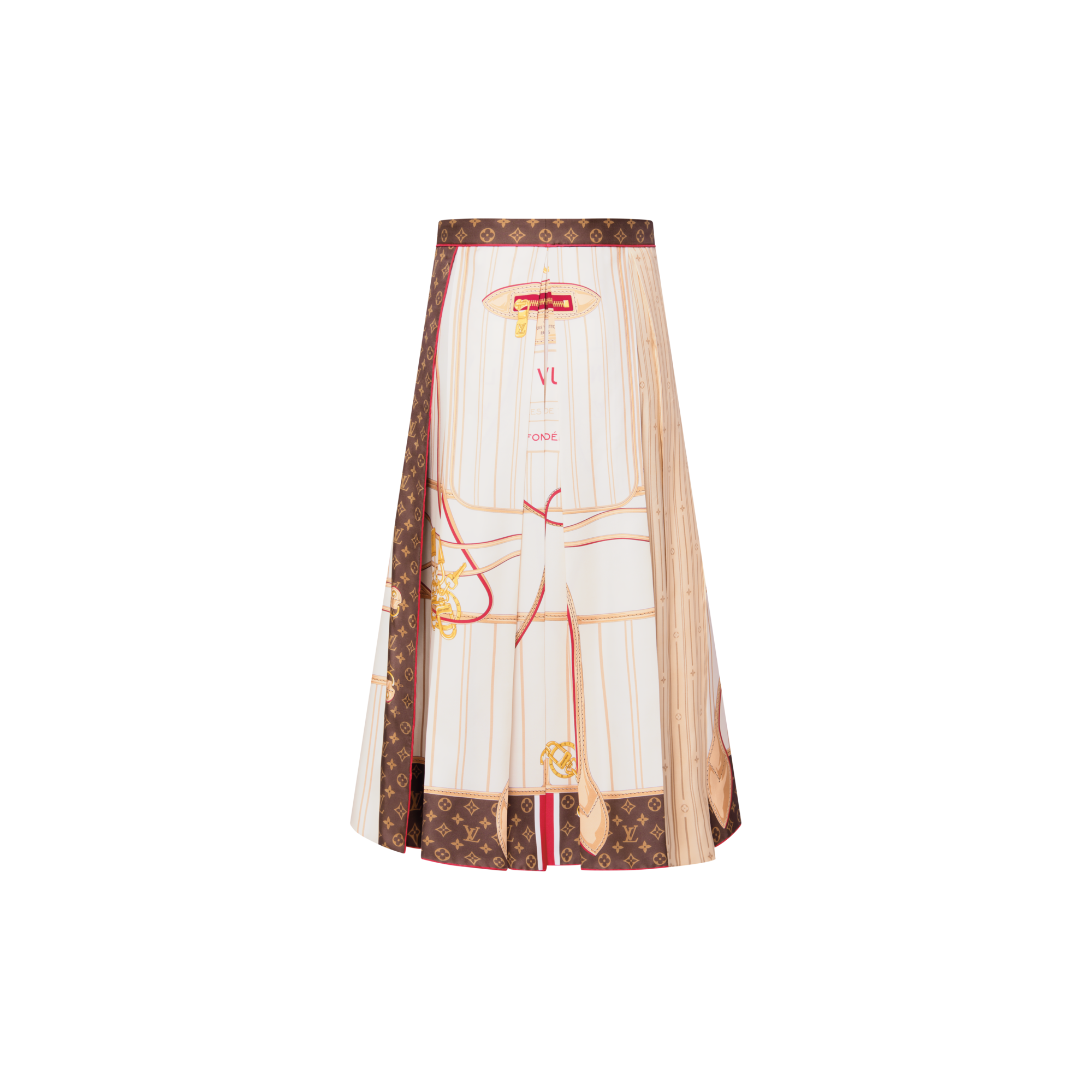  Ready-to-Wear Saias e Shorts Saia Midi Neverfull com Estampa de Lenço | Louis Vuitton ® (Zoom no Produto)