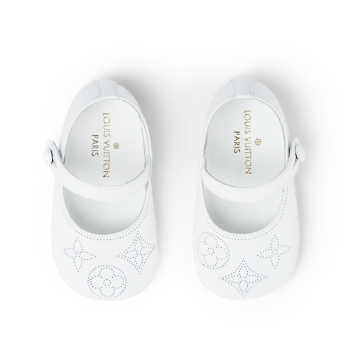 S00 Presentes Para Bebês } Sapatinhos de Couro | Louis Vuitton ® (Zoom no Produto)