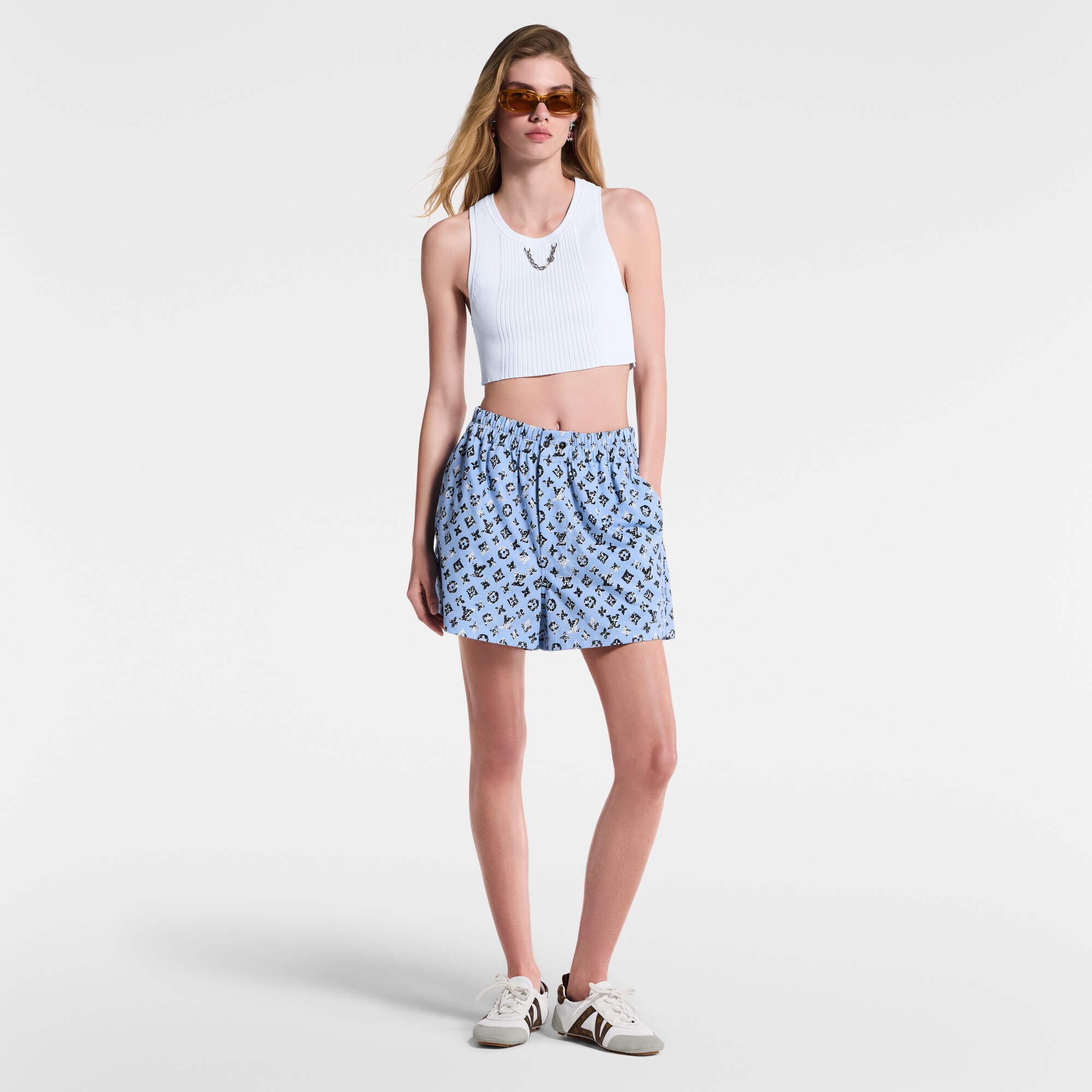  Ready-to-Wear Saias e Shorts Short Boxer com Grafismo e Monogram | Louis Vuitton ® (Zoom no Produto)