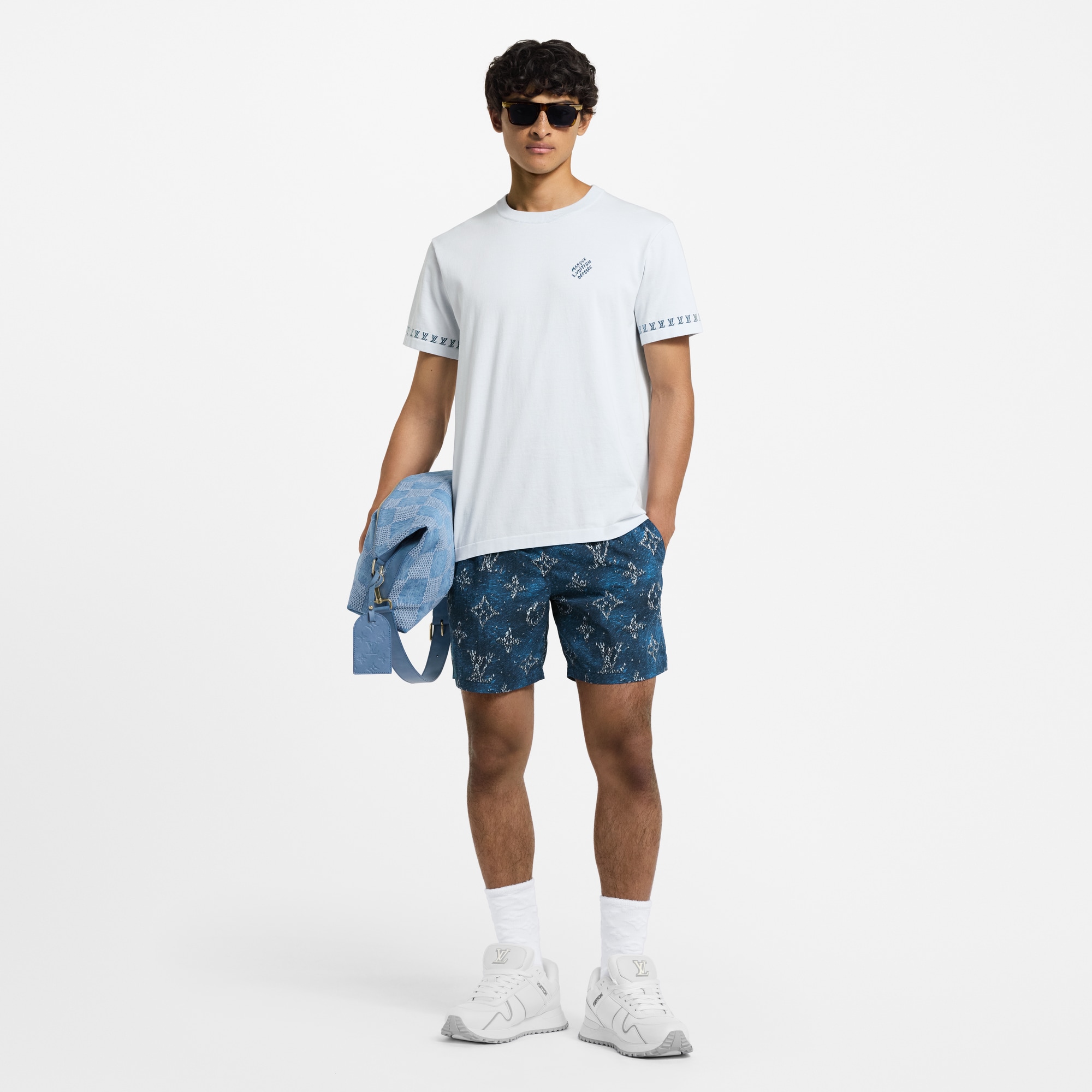  Ready-to-Wear Todas as Roupas Short de Praia Estampado com Monogram | Louis Vuitton ® (Zoom no Produto)