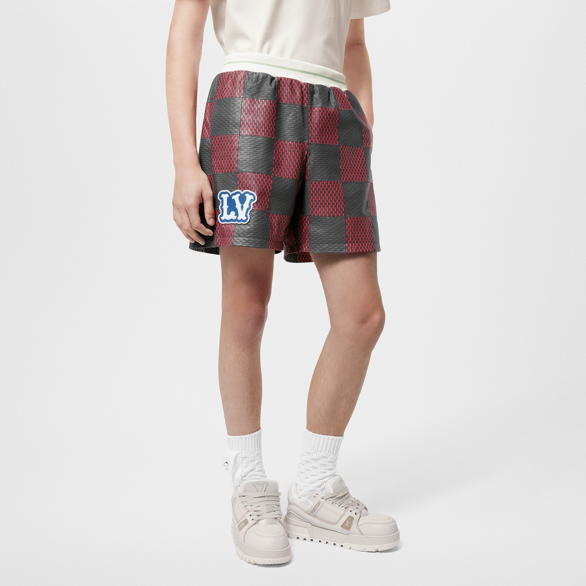  Ready-to-Wear Todas as Roupas Short de Rugby Damier em Intarsia de Couro | Louis Vuitton ® (Zoom no Produto)