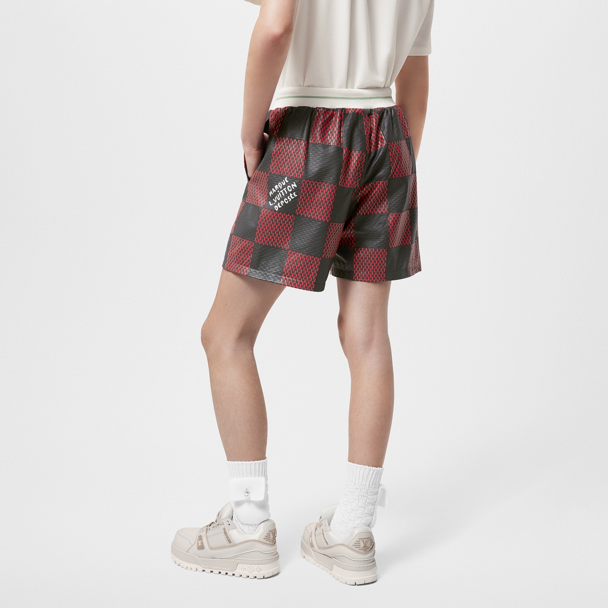  Ready-to-Wear Todas as Roupas Short de Rugby Damier em Intarsia de Couro | Louis Vuitton ® (Zoom no Produto)