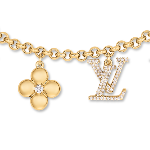 Sparkly Monogram Bag Charm – Vista Detalhada