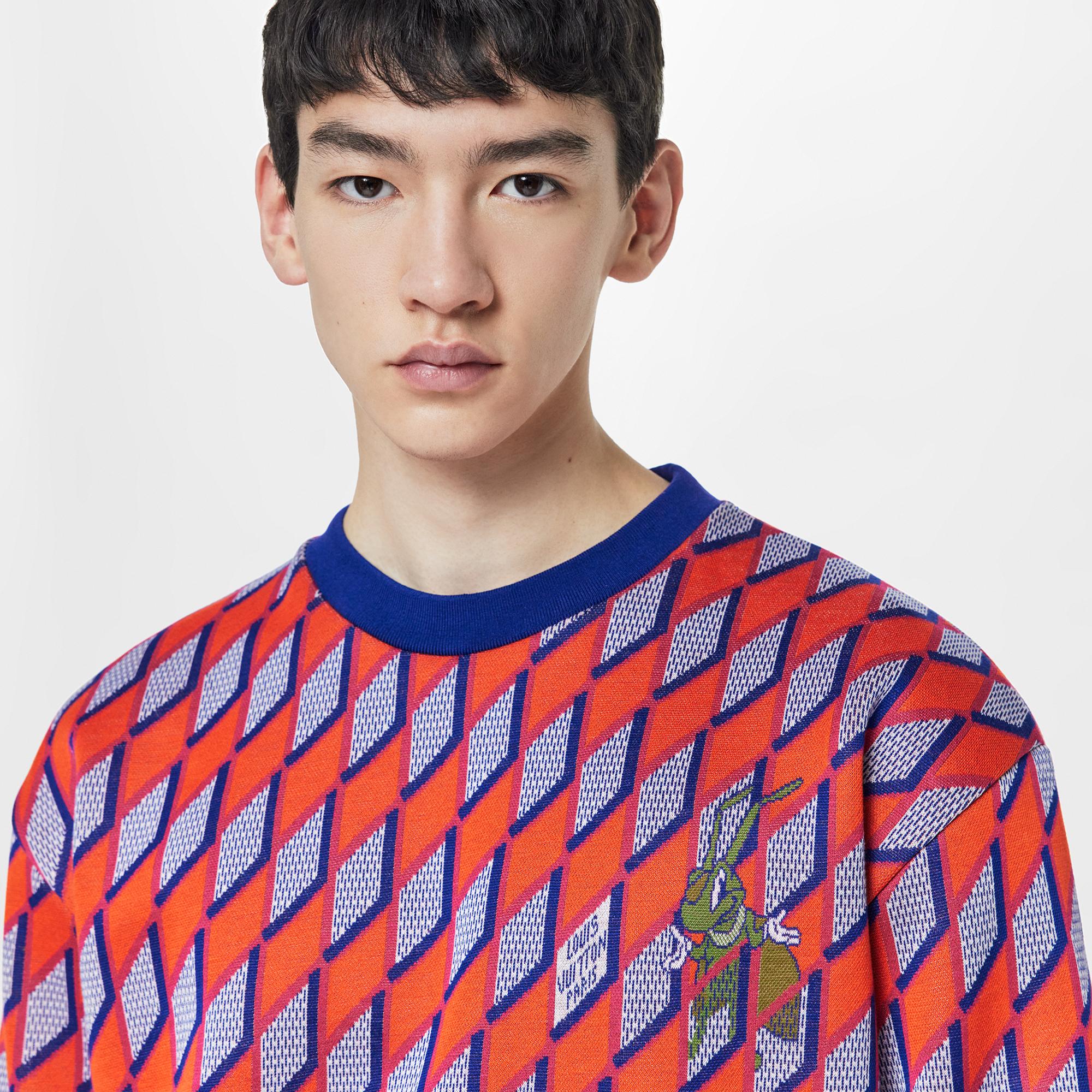  Discontinued Product Obs 10 Suéter com Grilo em Padronagem Diamond Damier | Louis Vuitton ® (Zoom no Produto)