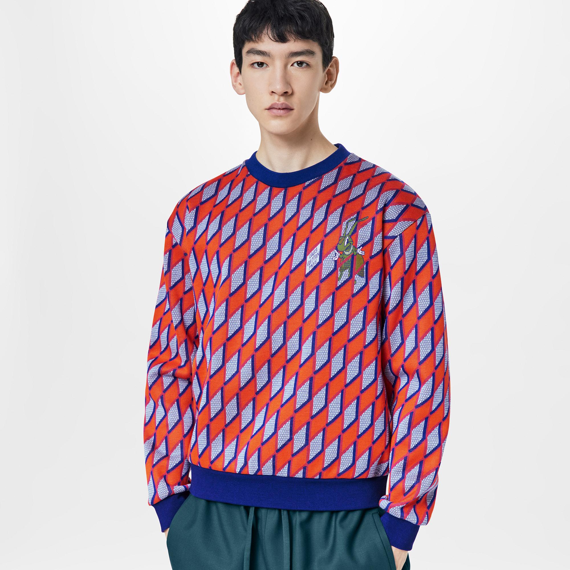  Discontinued Product Obs 10 Suéter com Grilo em Padronagem Diamond Damier | Louis Vuitton ® (Zoom no Produto)