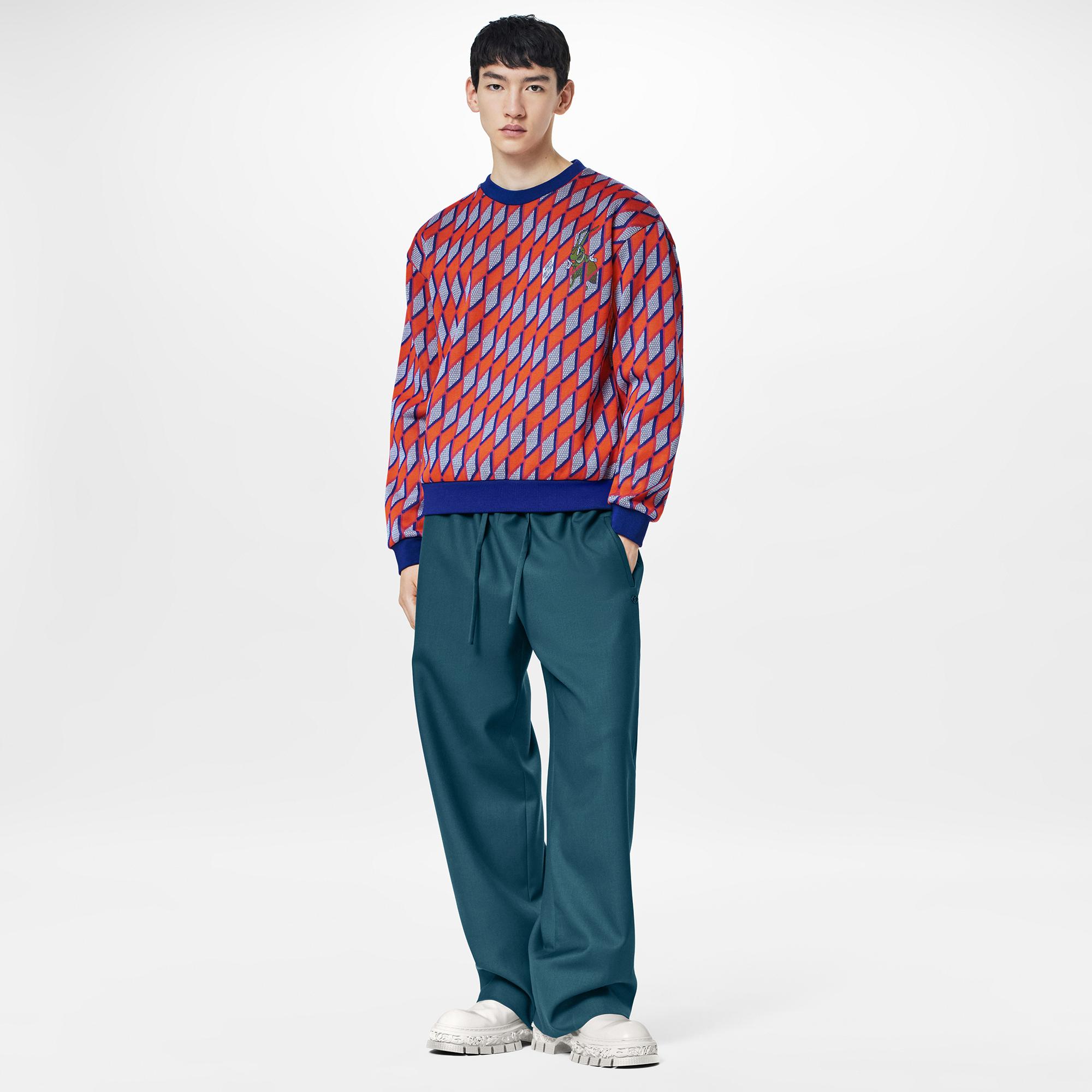  Discontinued Product Obs 10 Suéter com Grilo em Padronagem Diamond Damier | Louis Vuitton ® (Zoom no Produto)