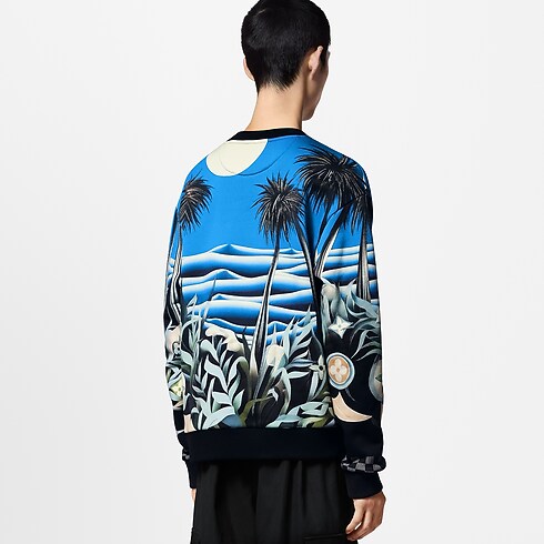 Discontinued Product Obs 12 Suéter de Algodão Tecnológico Estampado | Louis Vuitton ® (Zoom no Produto)