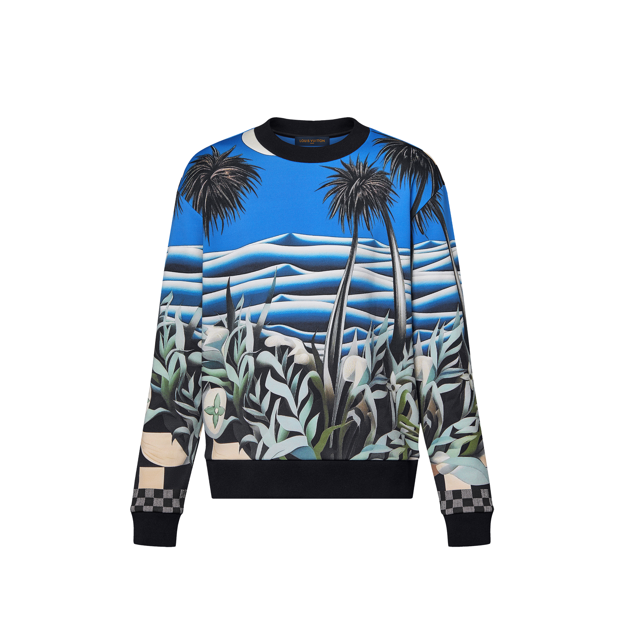  Discontinued Product Obs 12 Suéter de Algodão Tecnológico Estampado | Louis Vuitton ® (Zoom no Produto)