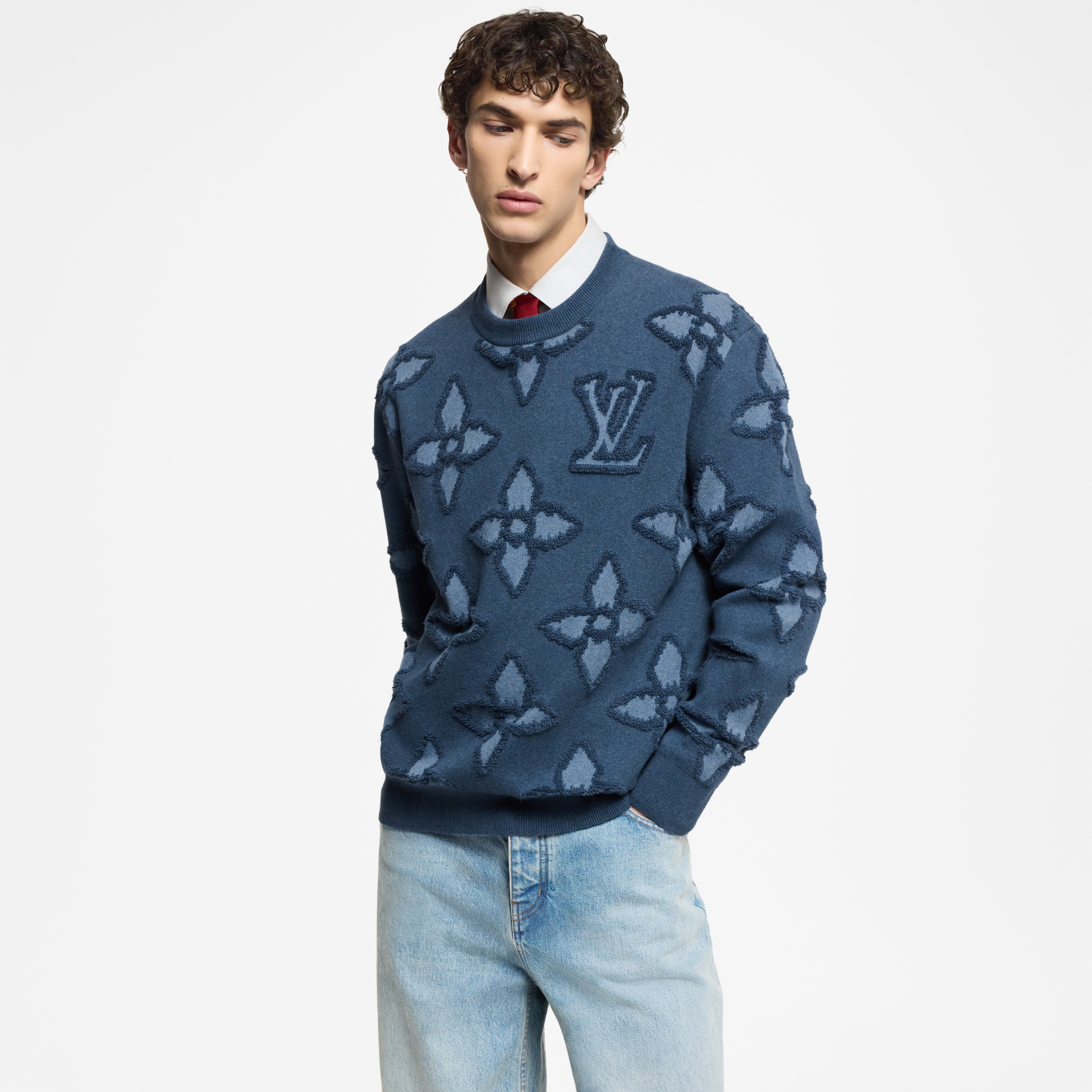  Ready-to-Wear Todas as Roupas Suéter de Algodão Texturizado | Louis Vuitton ® (Zoom no Produto)