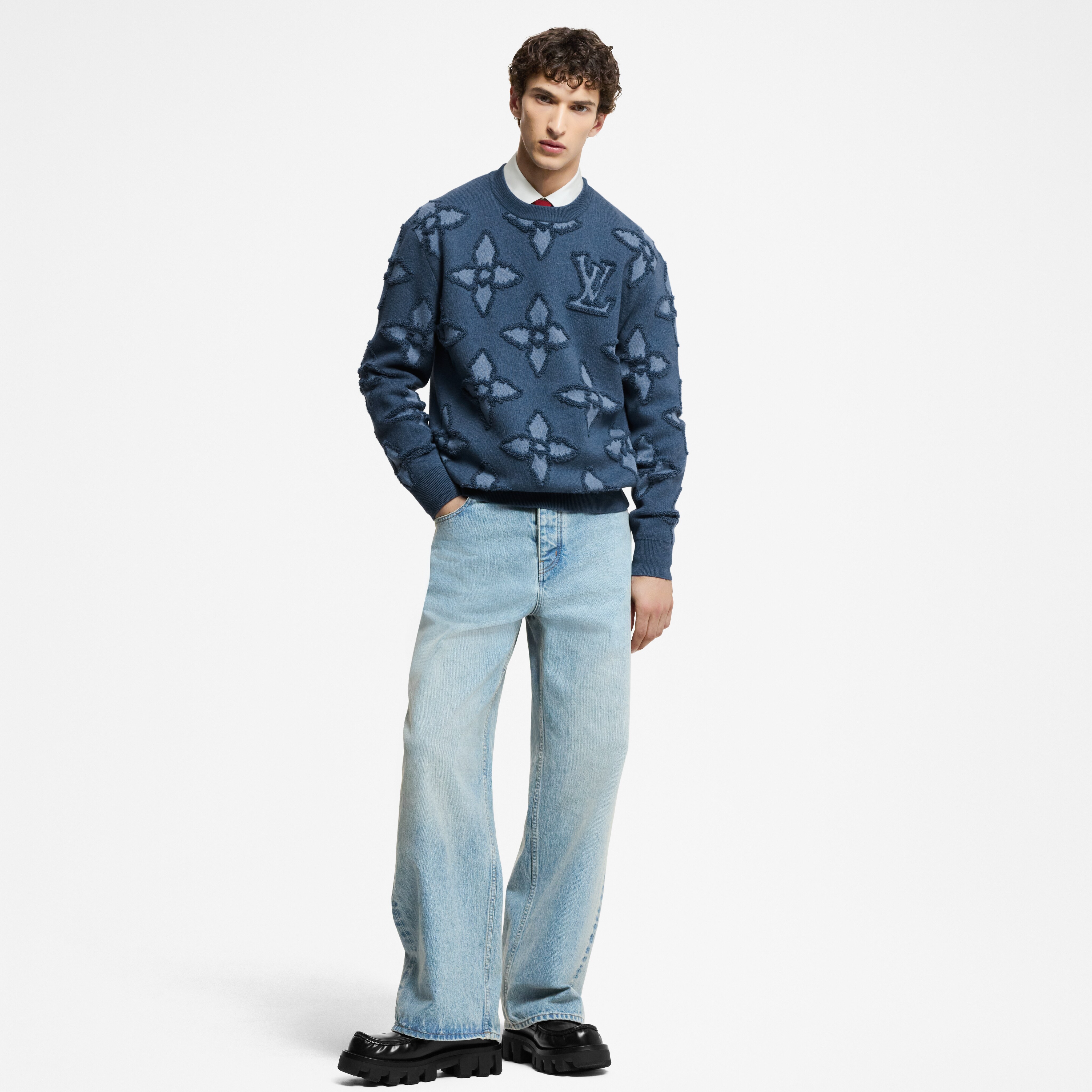  Ready-to-Wear Todas as Roupas Suéter de Algodão Texturizado | Louis Vuitton ® (Zoom no Produto)