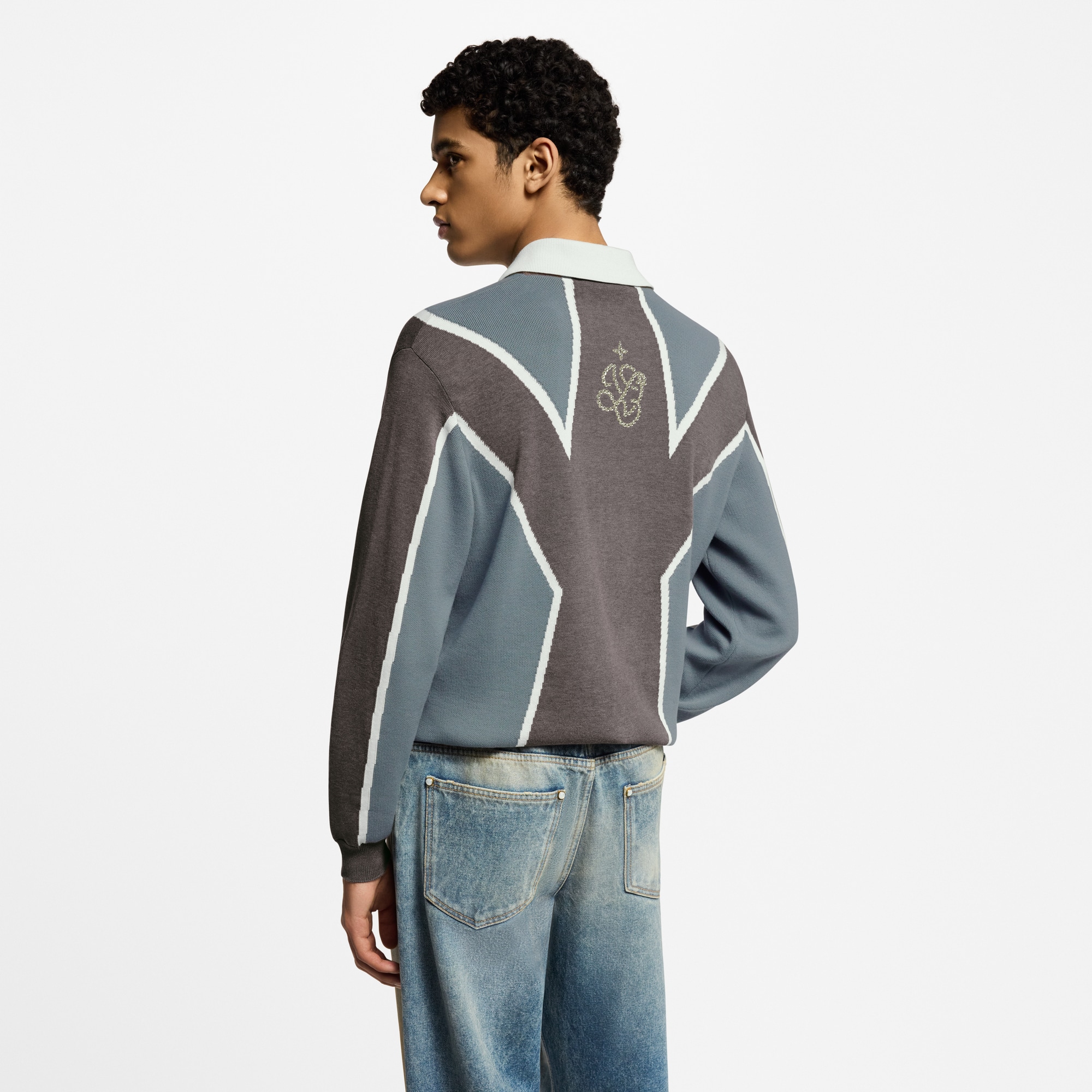  Ready-to-Wear Camisetas e Polos Suéter de Futebol em Algodão com Intársia | Louis Vuitton ® (Zoom no Produto)