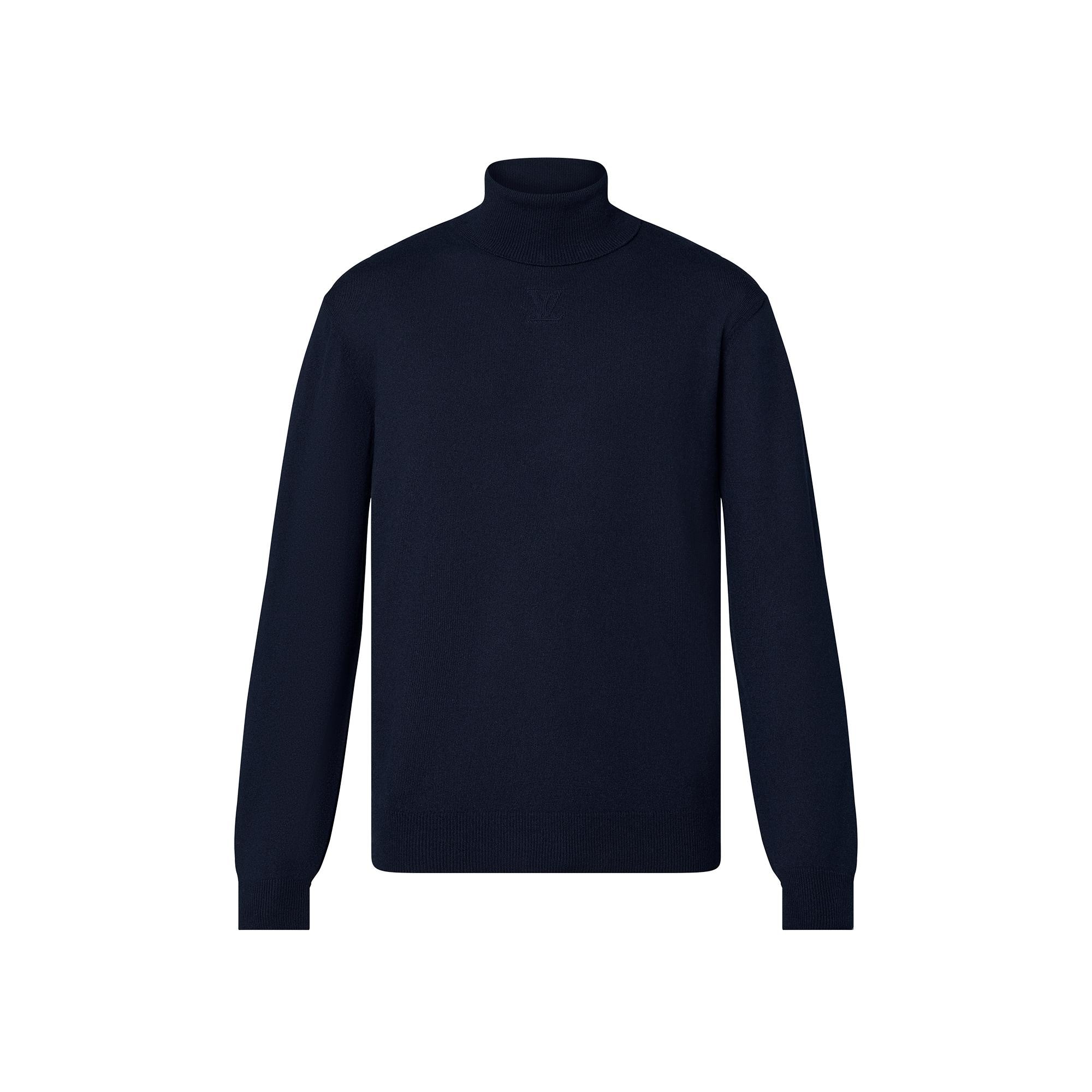  Holiday Presentes para Ele Suéter de Gola Rolê com LV em Relevo LVSE | Louis Vuitton ® (Zoom no Produto)