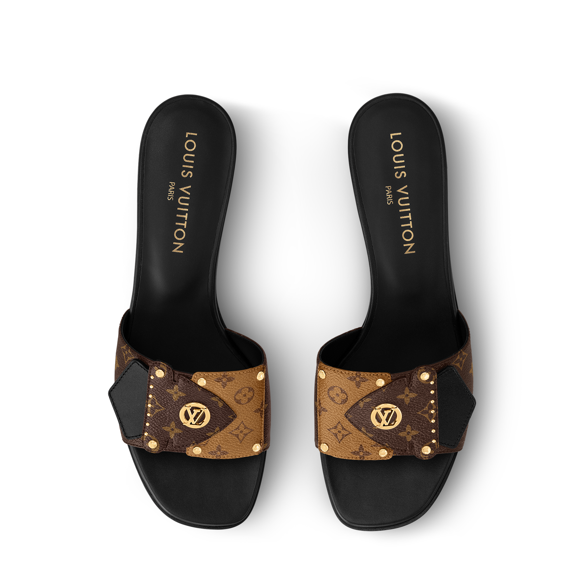  Sapatos Mules e Chinelos Tamanco LV Frame | Louis Vuitton ® (Zoom no Produto)