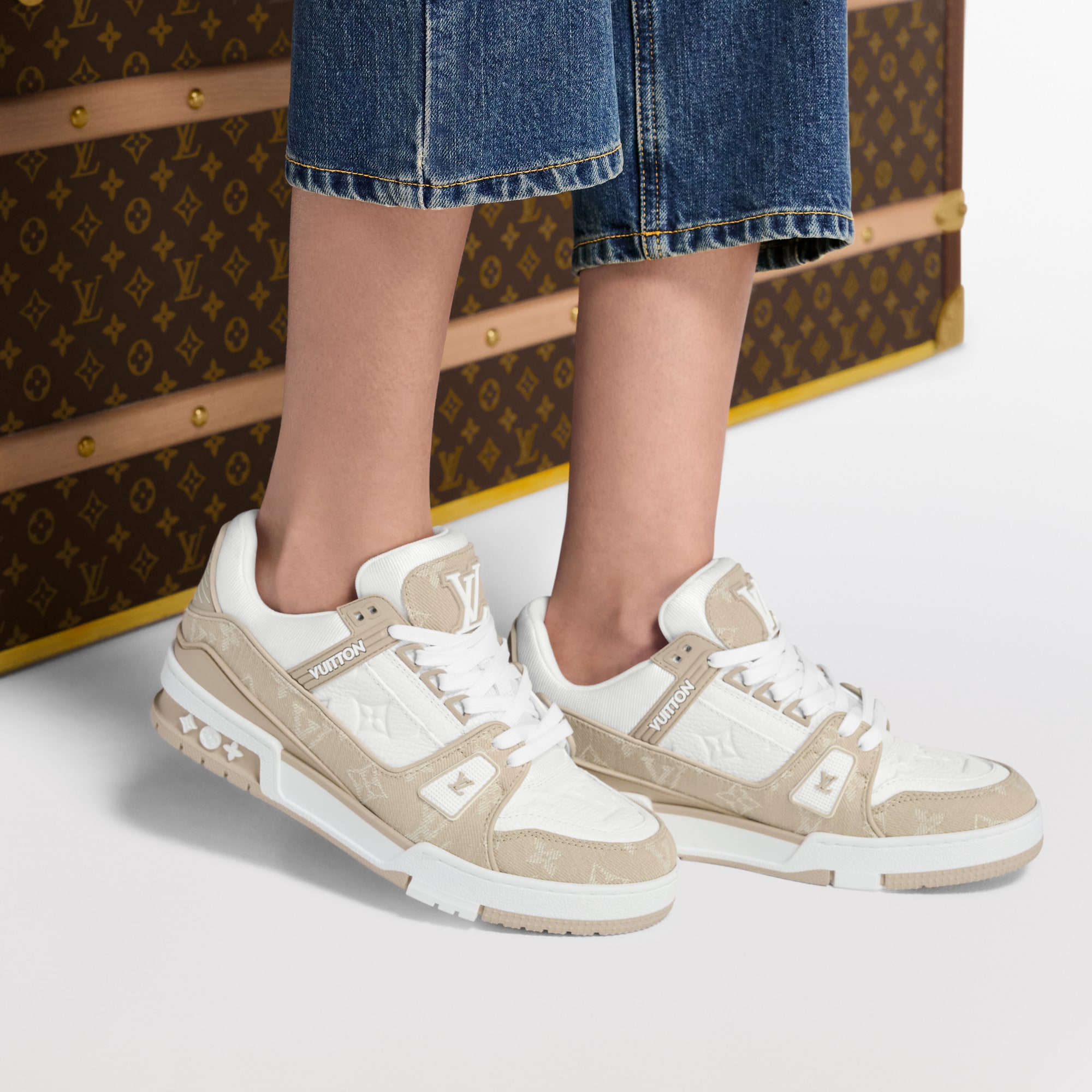  Sapatos Tênis Tênis LV Trainer | Louis Vuitton ® (Zoom no Produto)